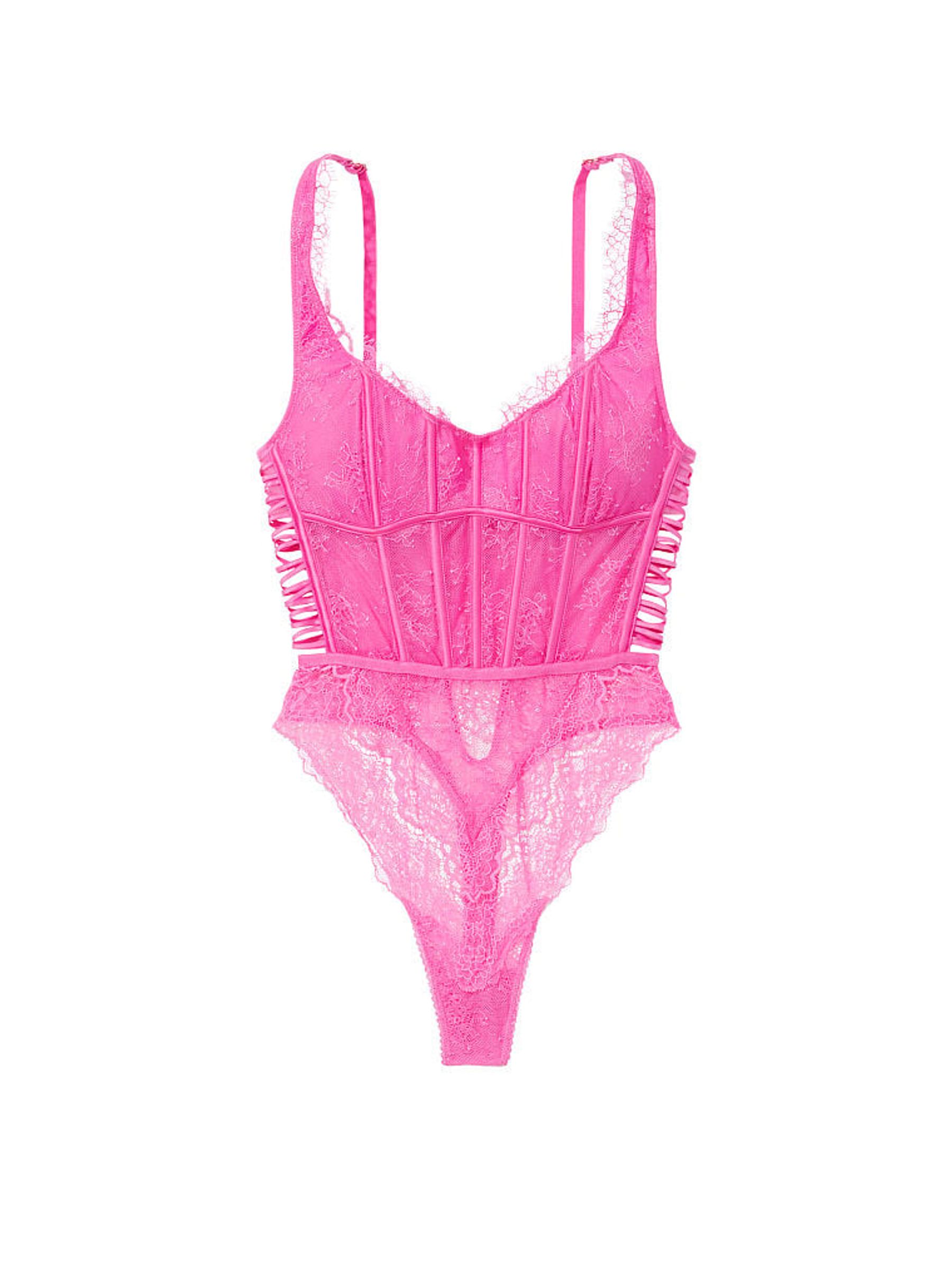 Summer Pink Lace Bodysuit - Image 3 of 3