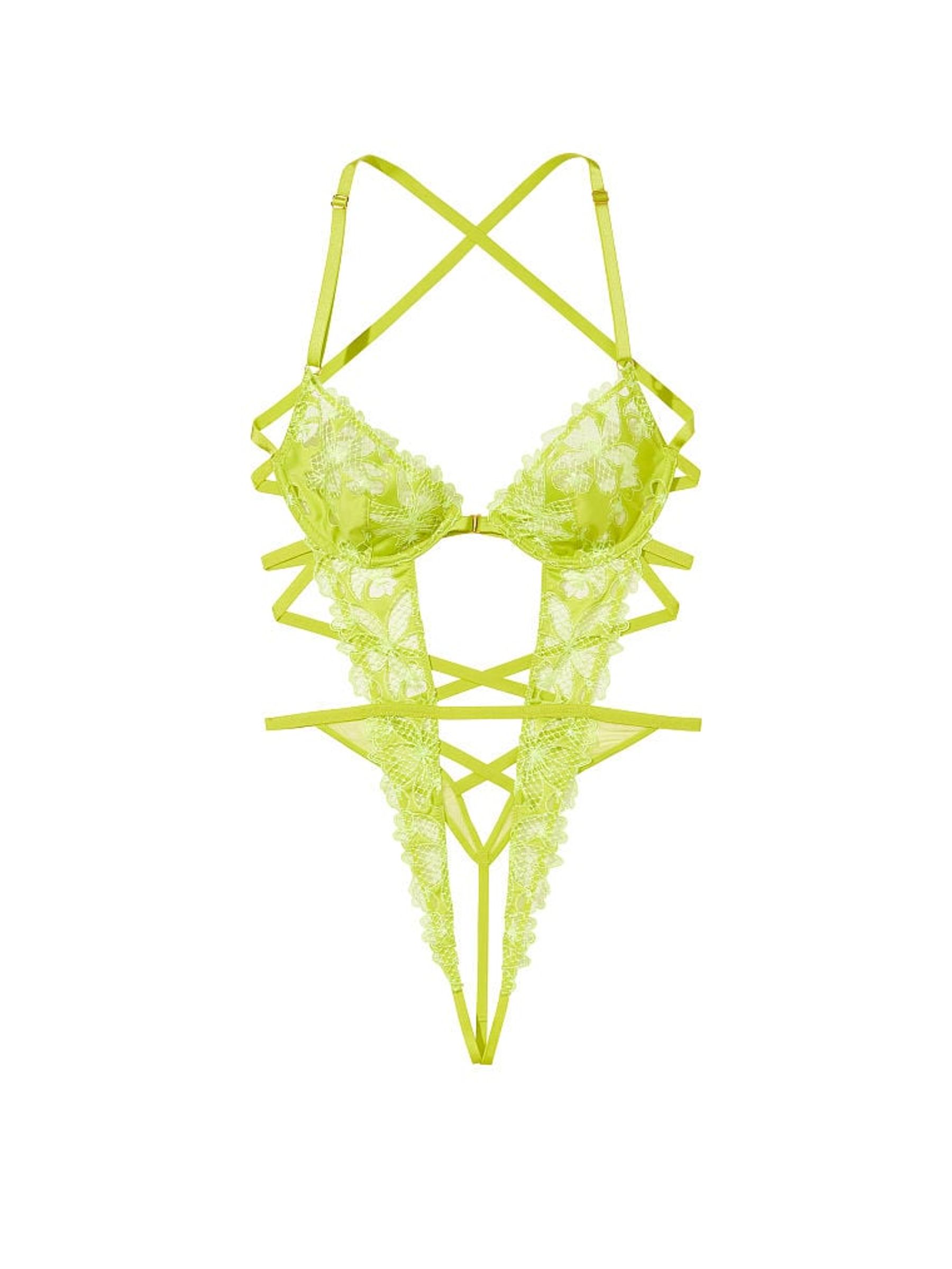 Limelight Green Floral Embroidered Bodysuit - Image 3 of 3