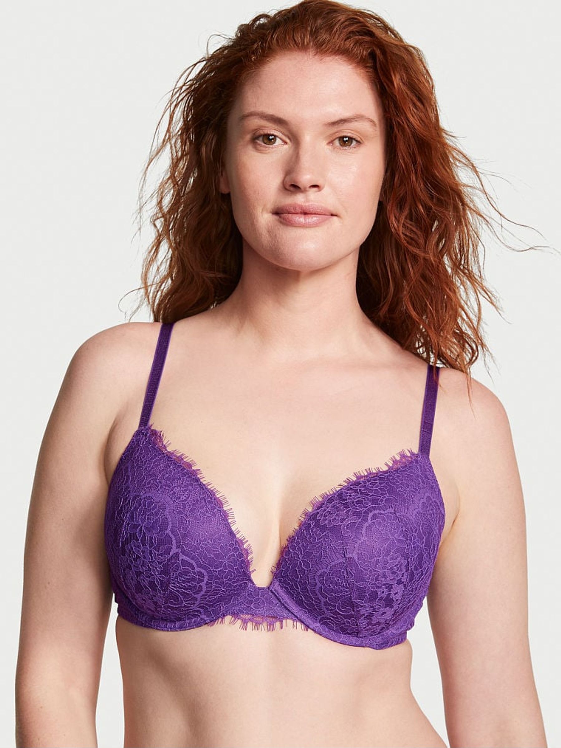 Violetta Purple Lace Push Up Bra - Image 1 of 3