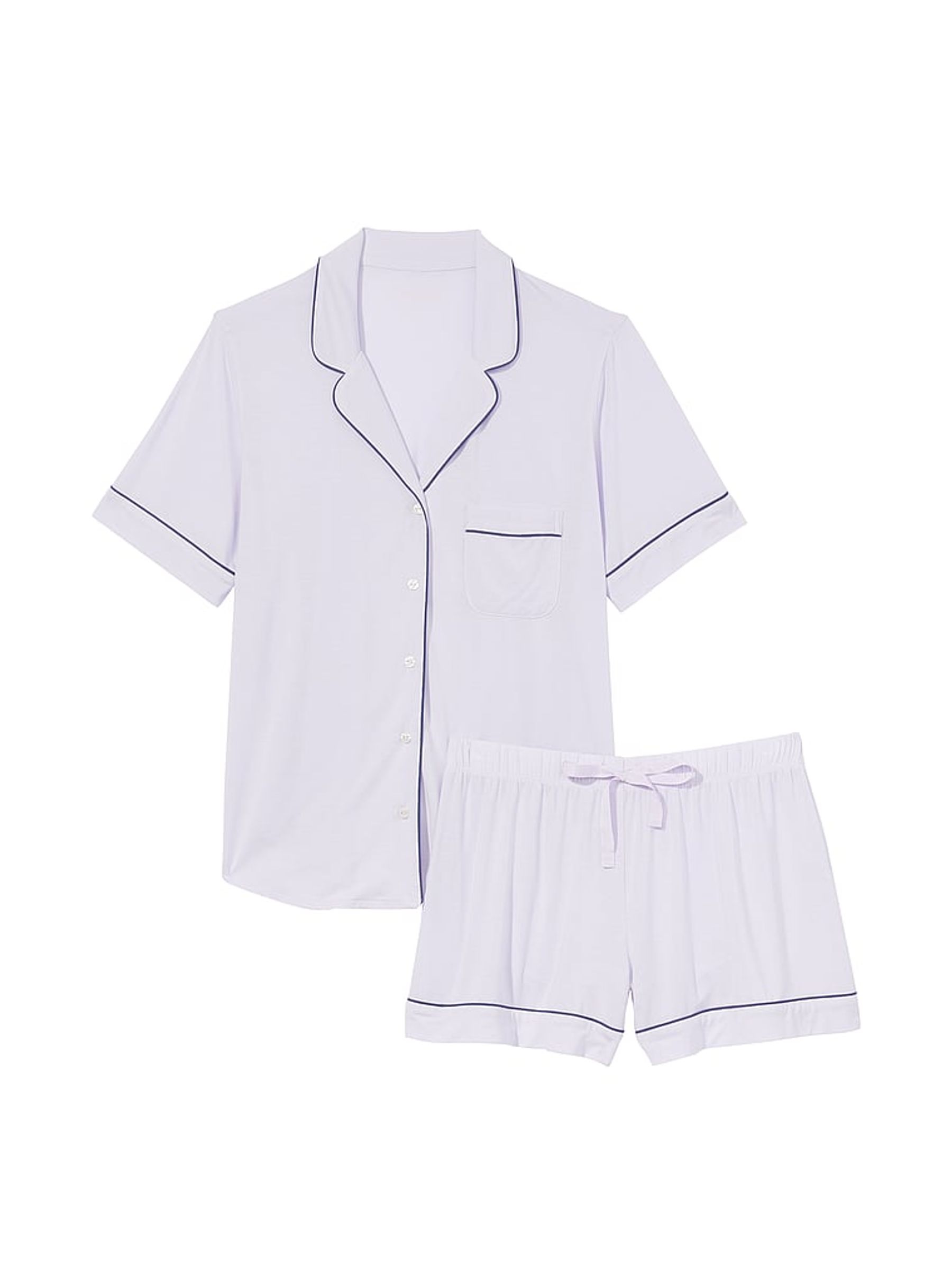 Lucky Lilac Purple Modal Short Pyjamas - Image 3 of 4