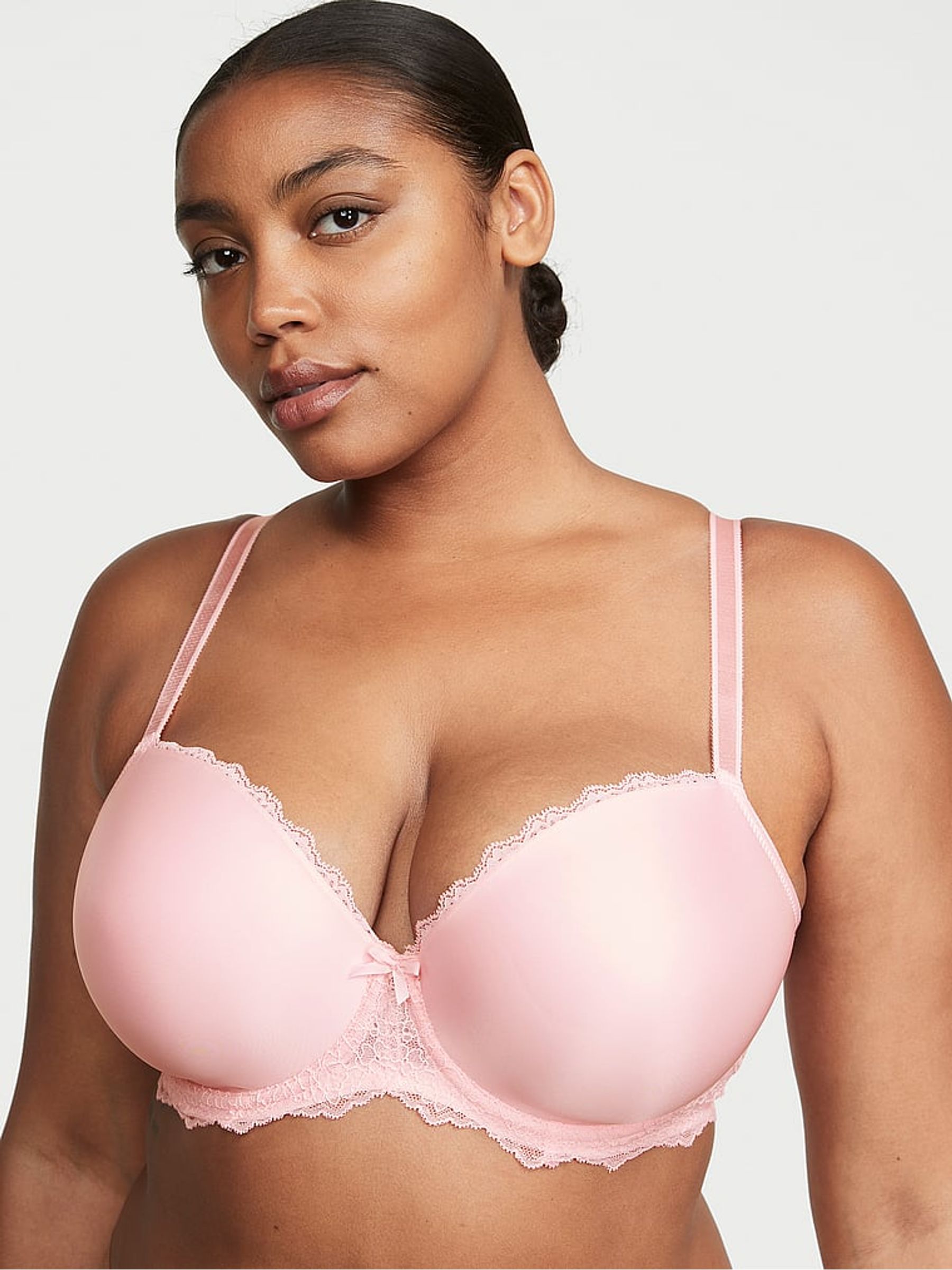 Pretty Blossom Pink Smooth Lightly Lined Demi Bra - Image 1 of 3