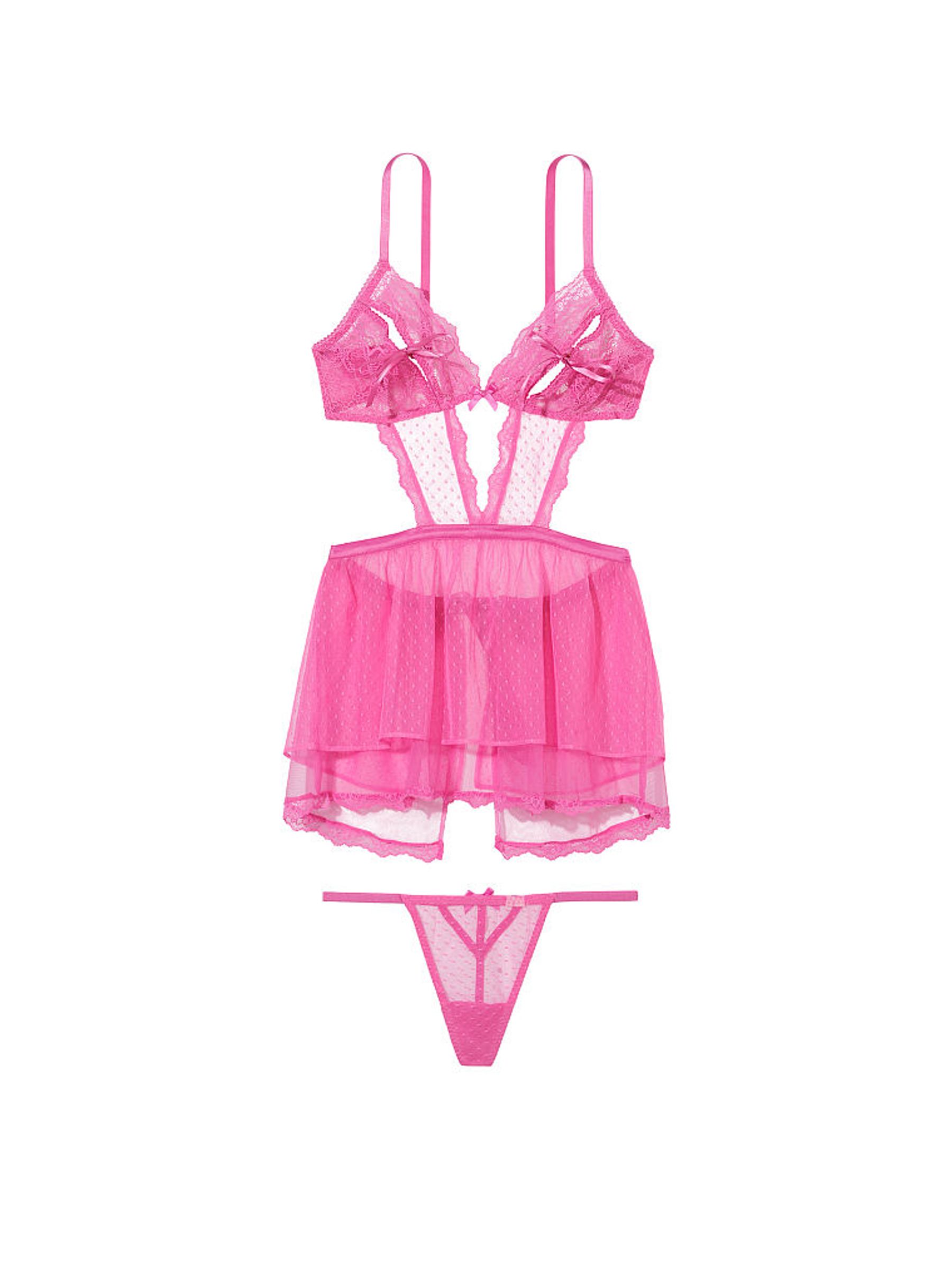 Summer Pink Lace Babydoll - Image 3 of 3