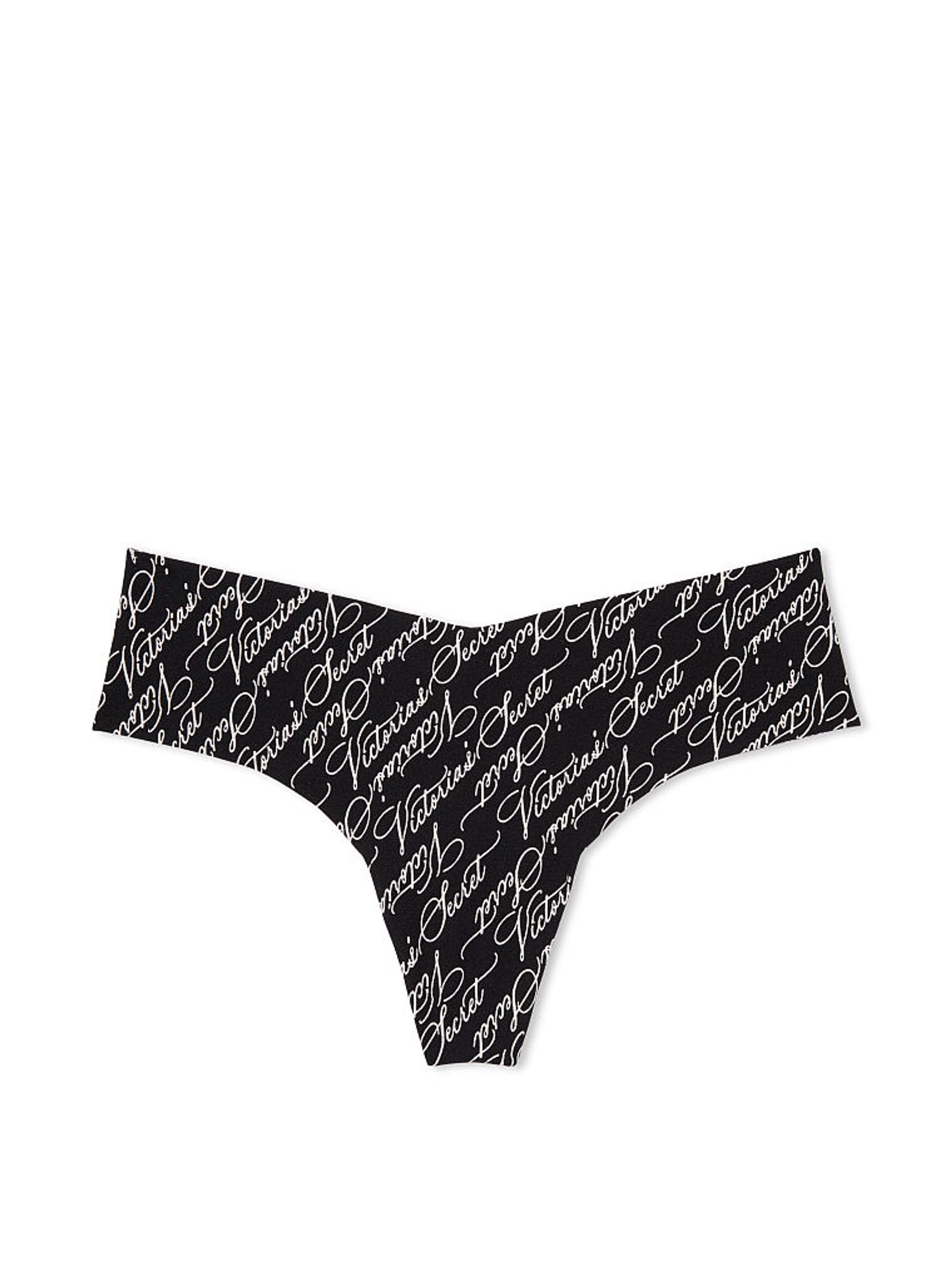 Black Victoria Script Print Knickers - Image 3 of 3