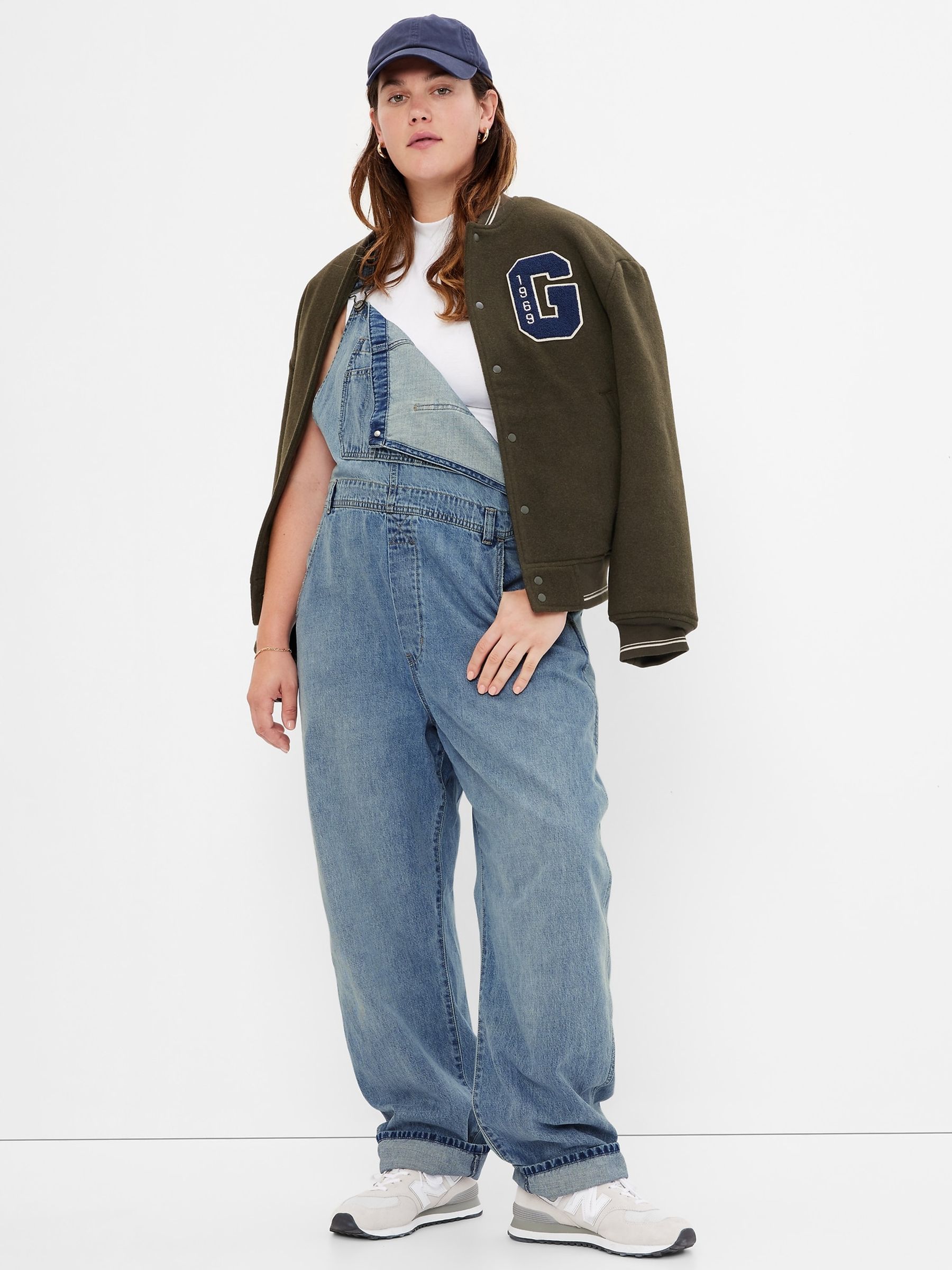 Blue 90's Loose Dungarees - Image 4 of 5