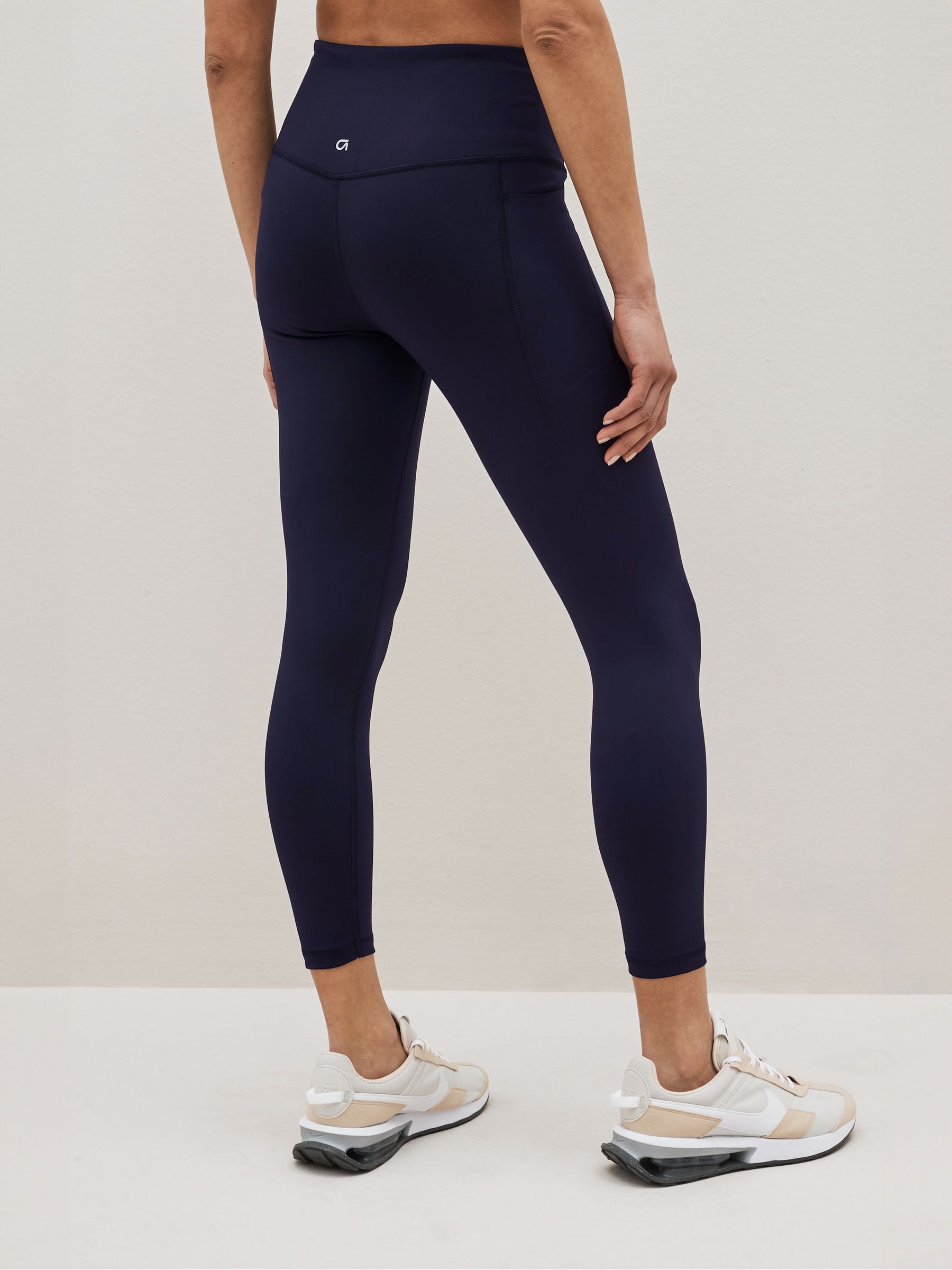 Blue High Waisted Power Stretch Leggings - Image 2 of 4