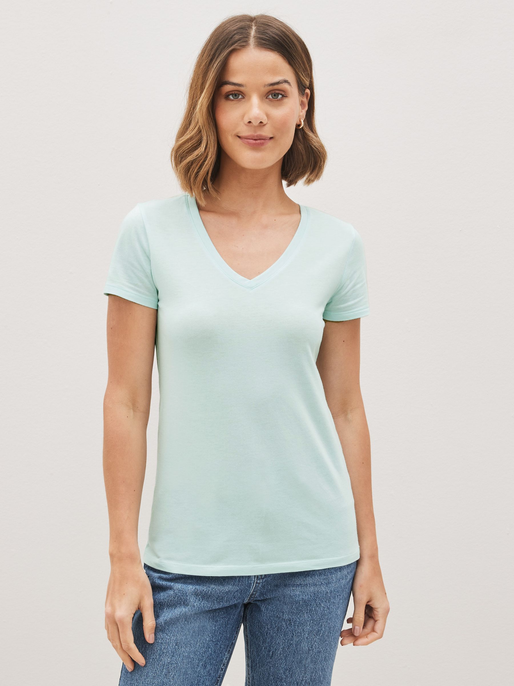 Light Blue Favourite Short Sleeve V-Neck T-Shirt - Image 1 of 1