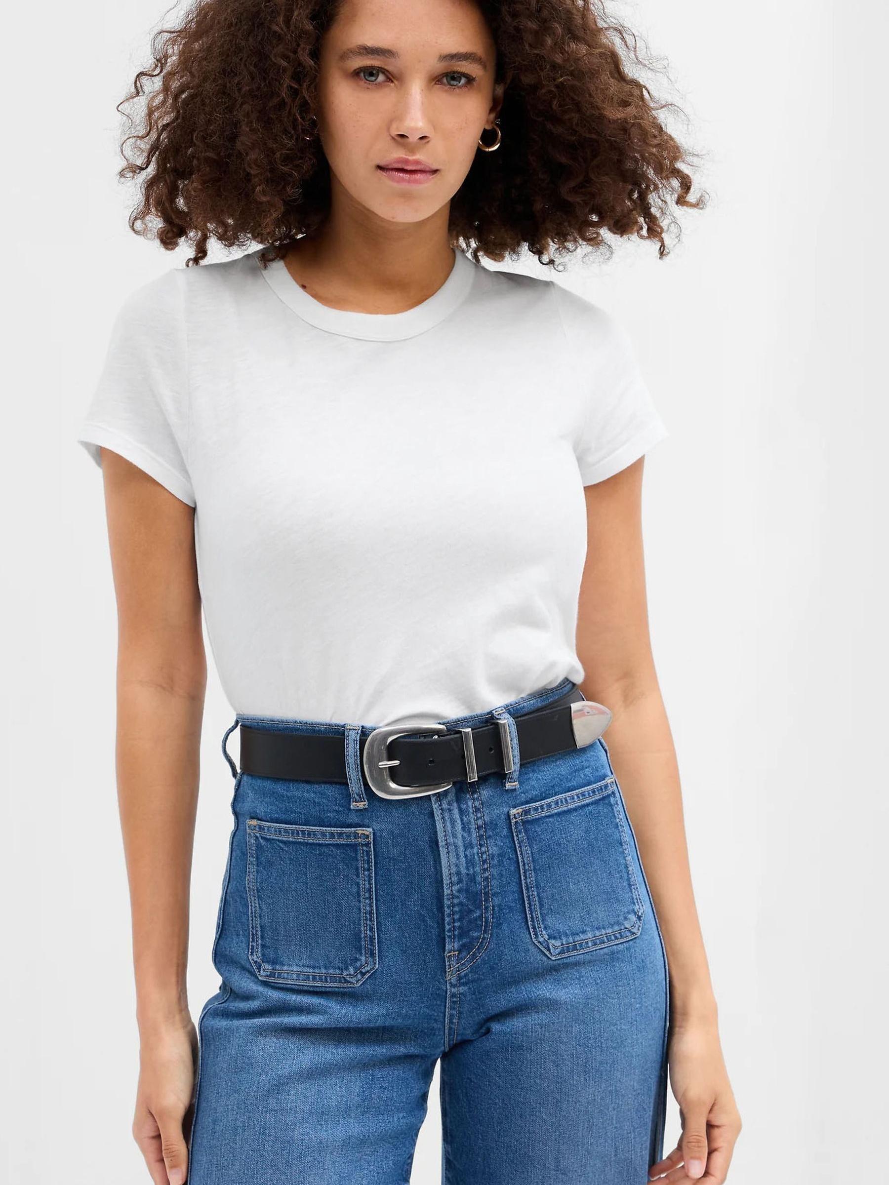 White Short Sleeve Crew Neck Forever Soft T-Shirt - Image 1 of 3