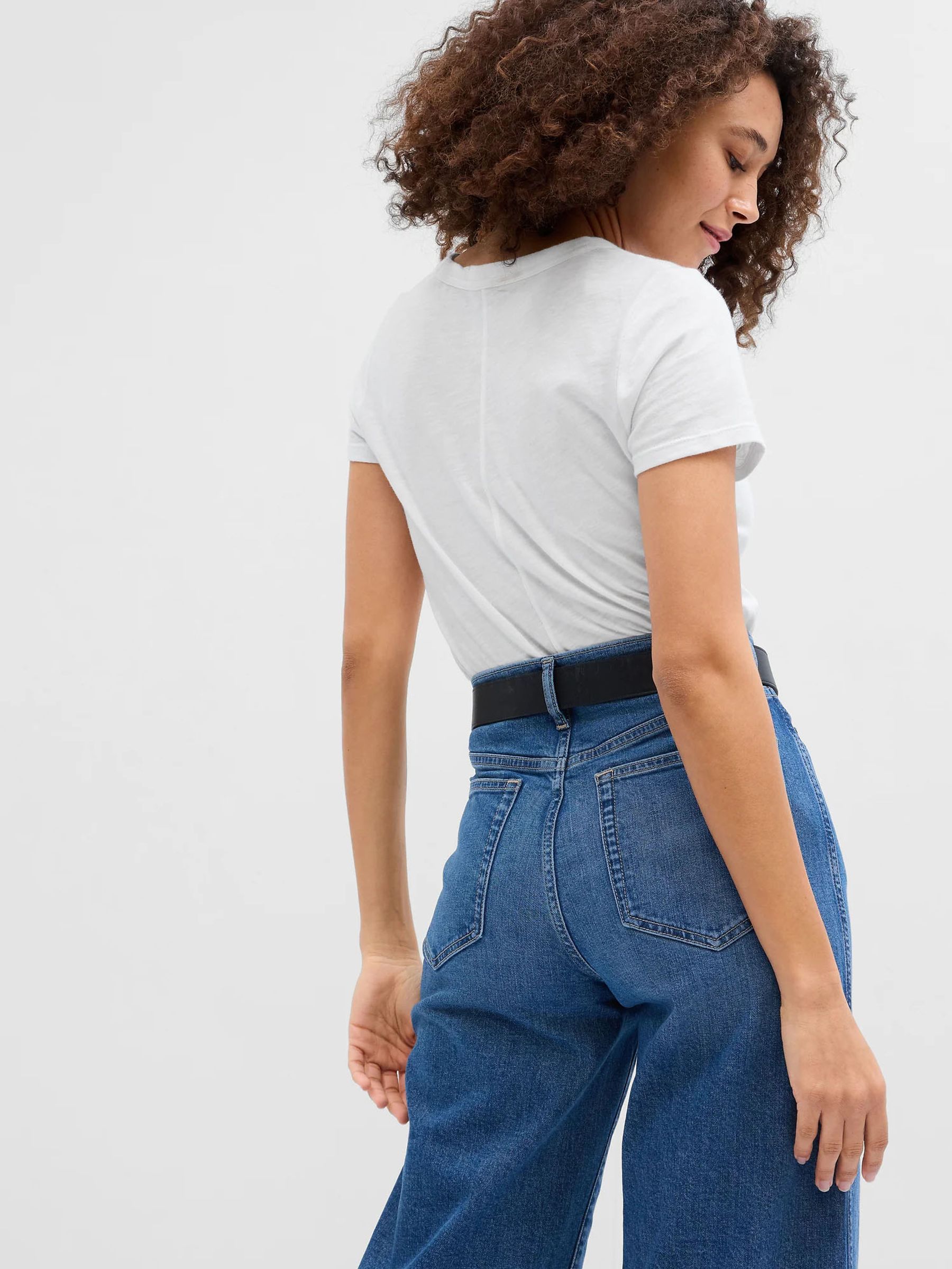 White Short Sleeve Crew Neck Forever Soft T-Shirt - Image 2 of 3