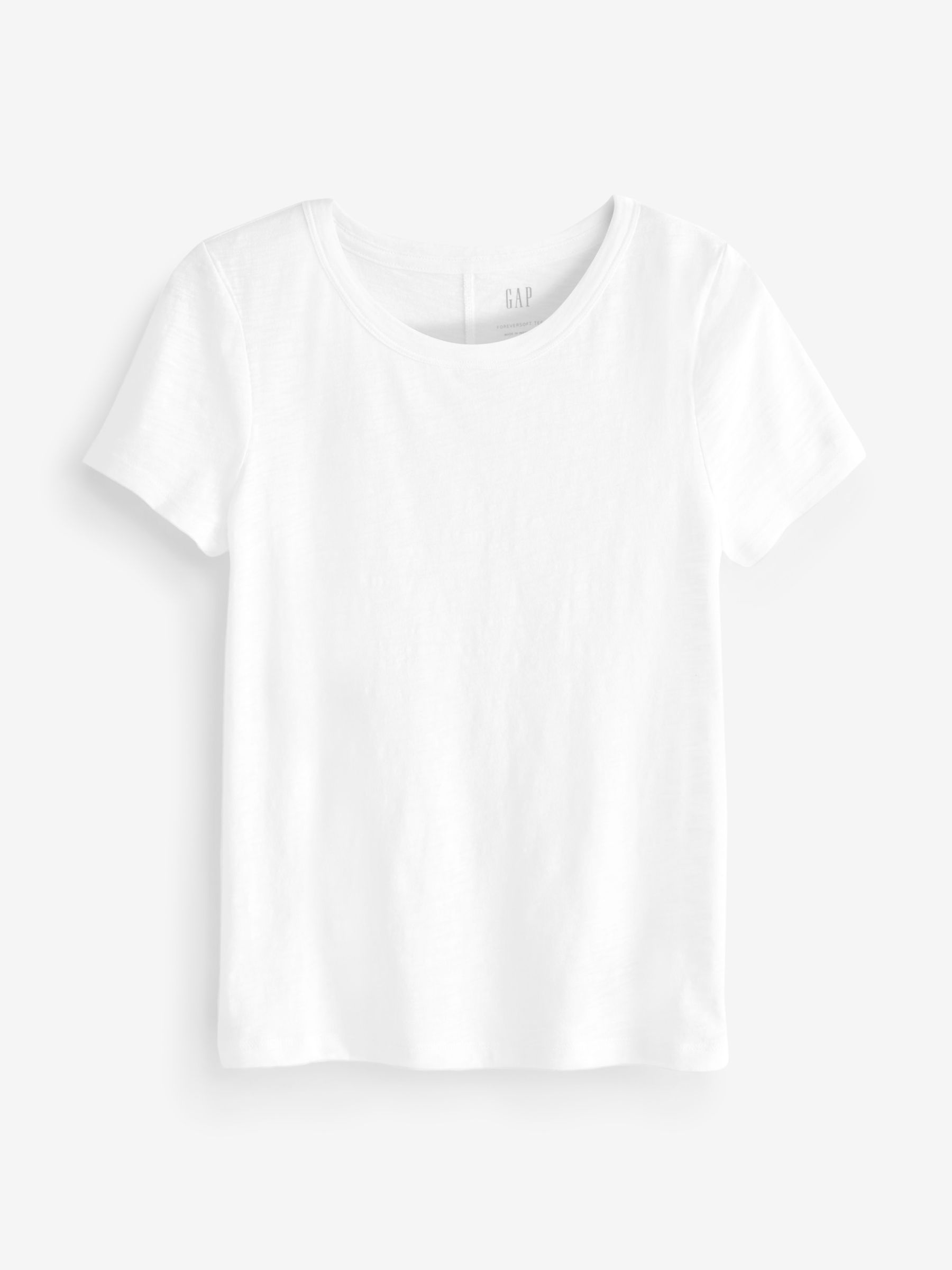 White Short Sleeve Crew Neck Forever Soft T-Shirt - Image 3 of 3