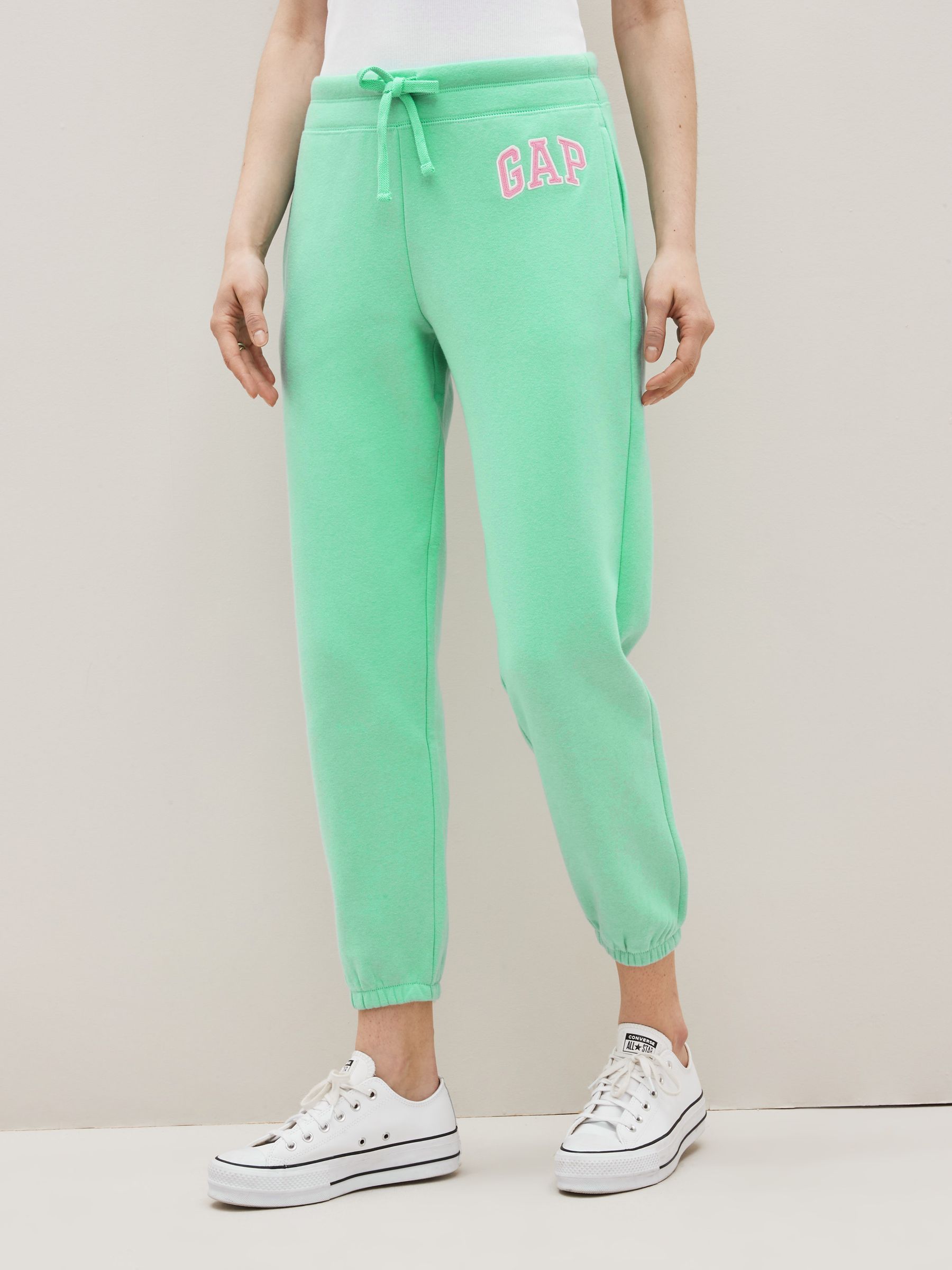 Green Vintage Arch Logo Joggers - Image 1 of 4