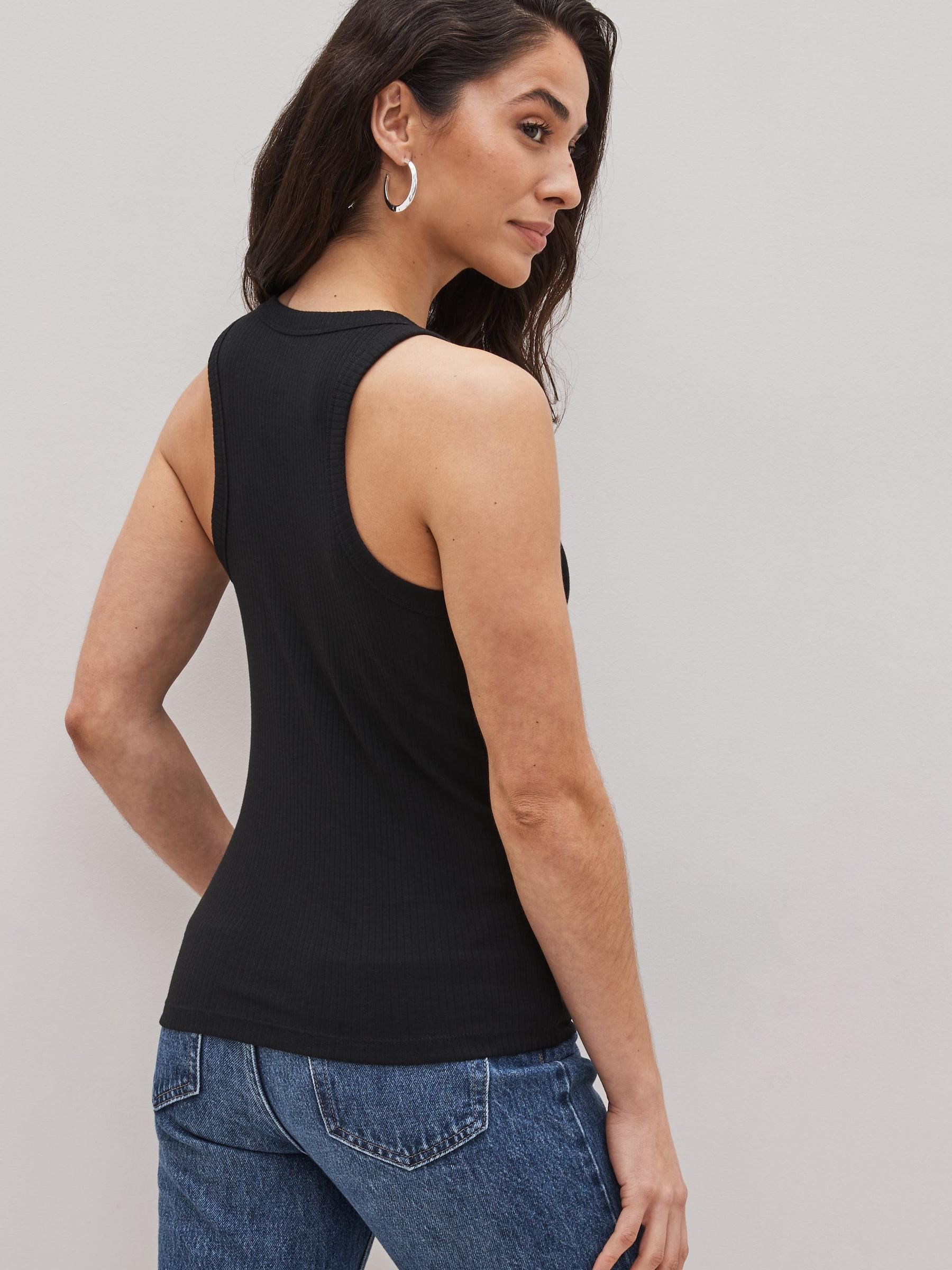 High Neck Vest Tank Top - Image 2 of 4