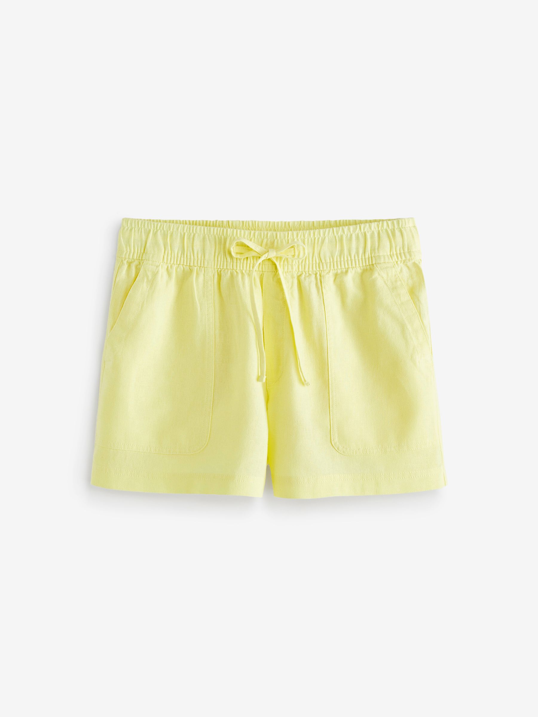 Yellow High Rise Pull On Utility Shorts - Image 4 of 4