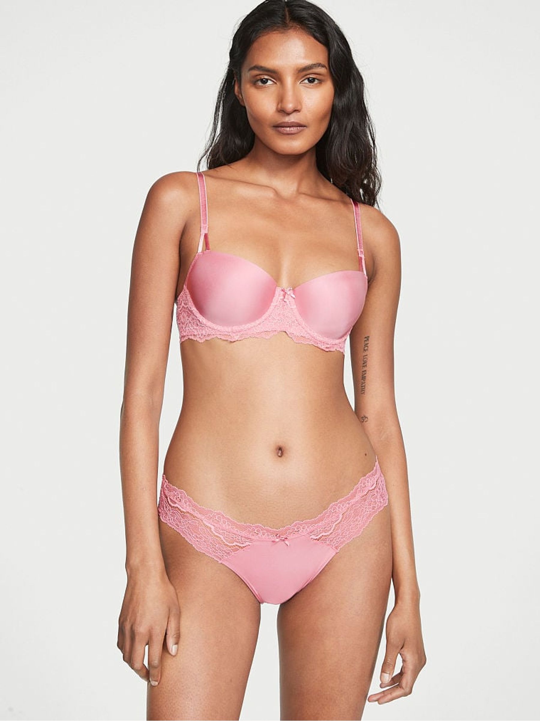 Dusk Mauve Pink Smooth Unlined Balcony Bra - Image 1 of 3