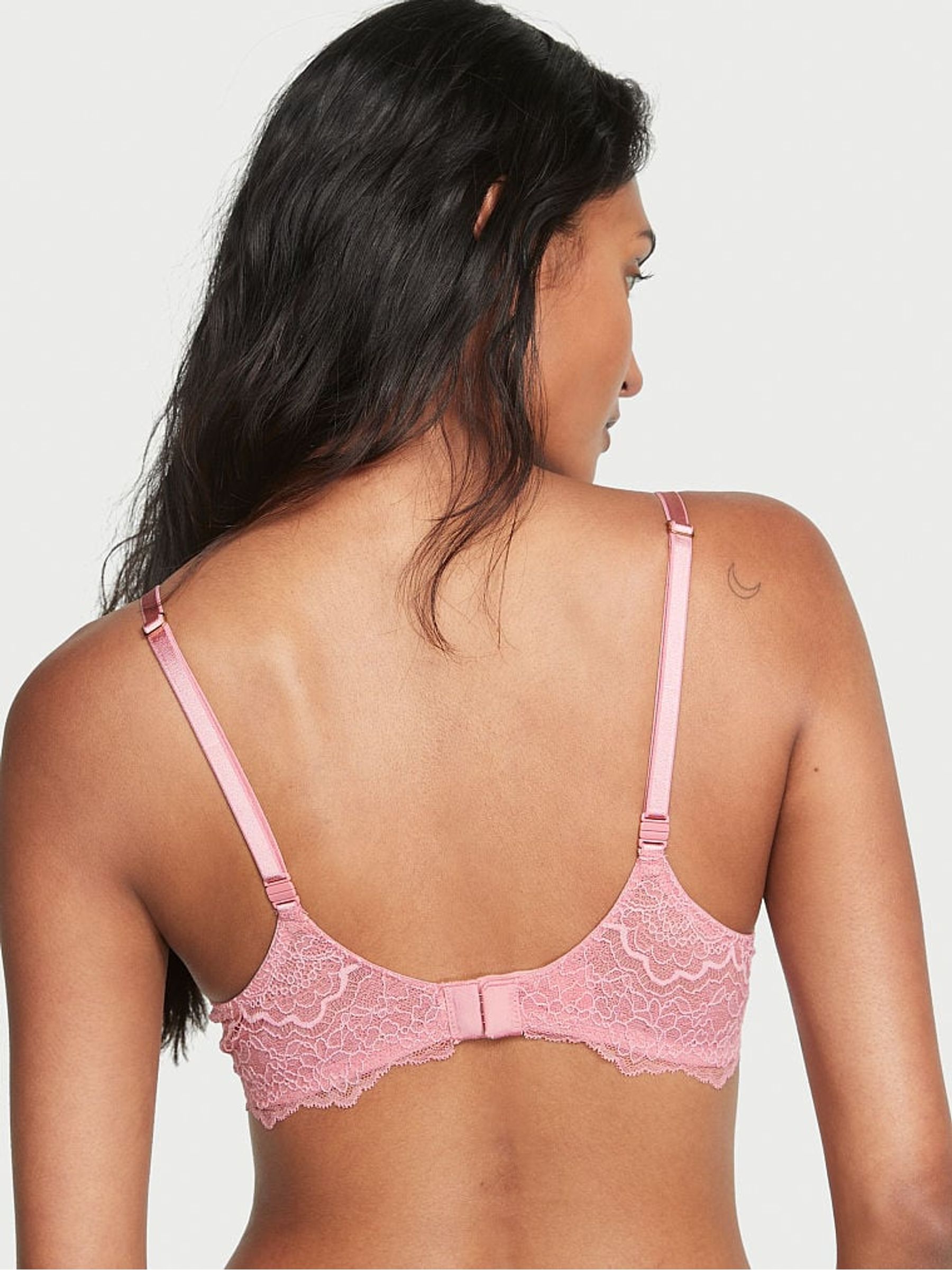 Dusk Mauve Pink Smooth Unlined Balcony Bra - Image 2 of 3