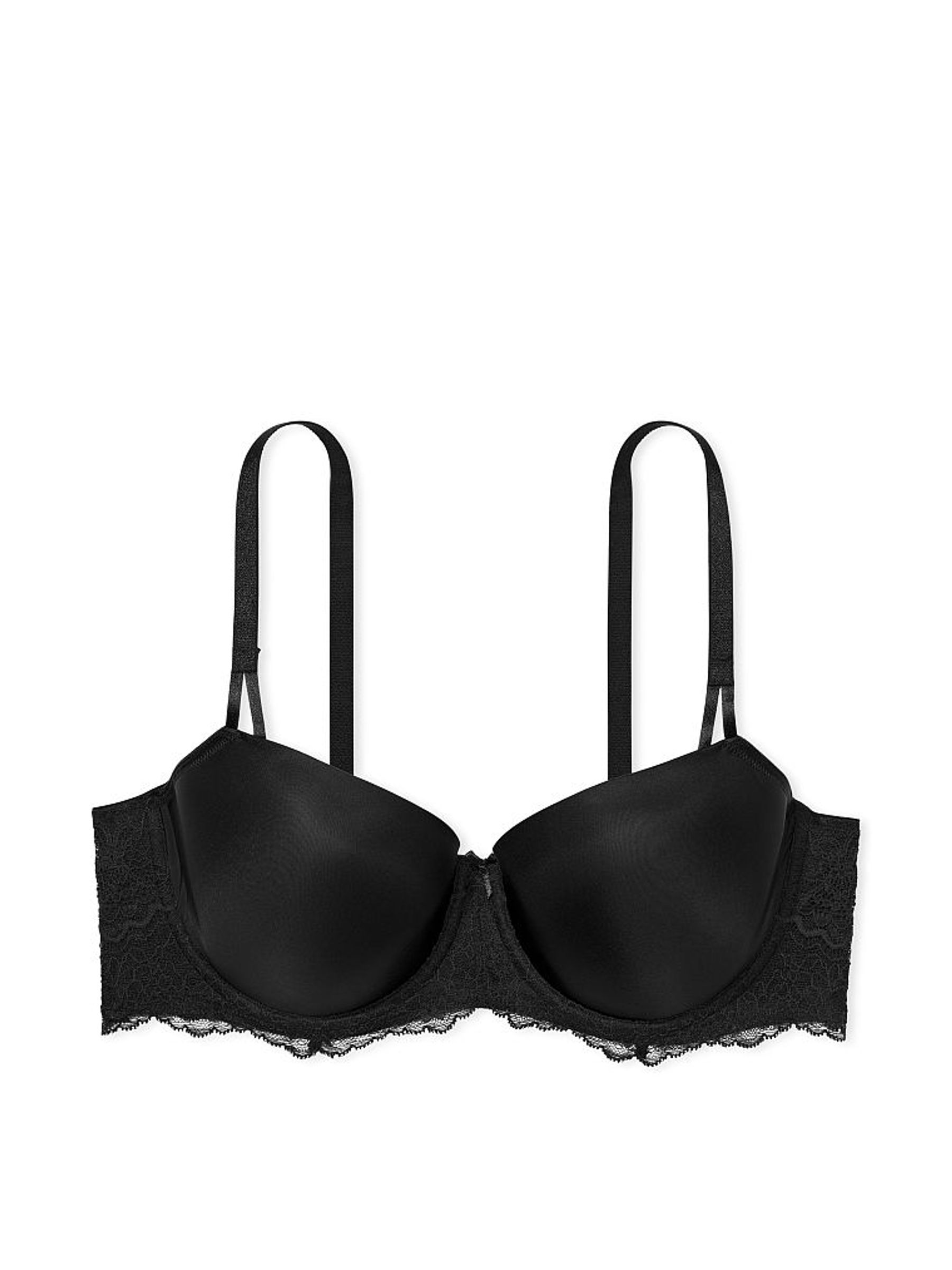 Black Demi Lightly Lined Bra - Image 4 of 6