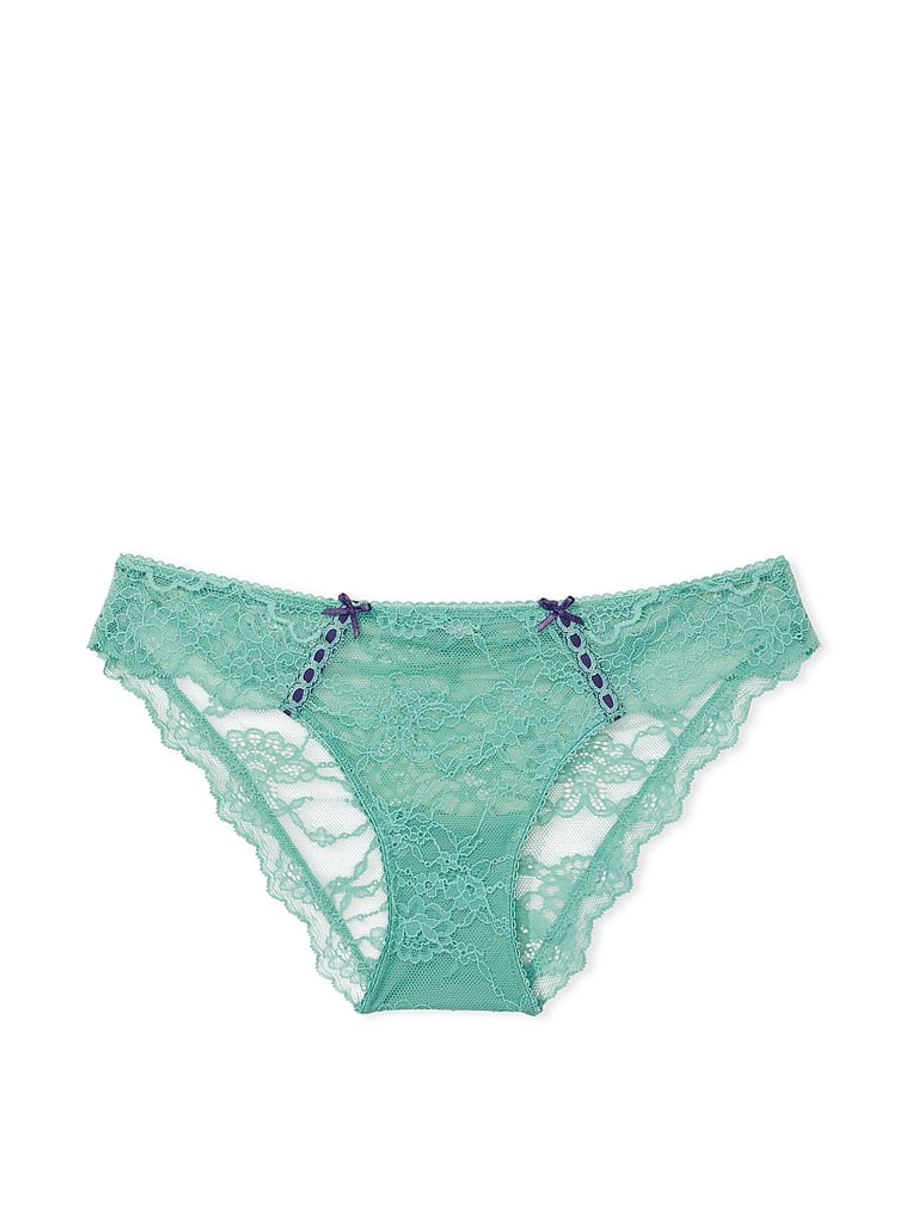 Parasail Green Ribbon Slot Cheeky Knickers - Image 3 of 3