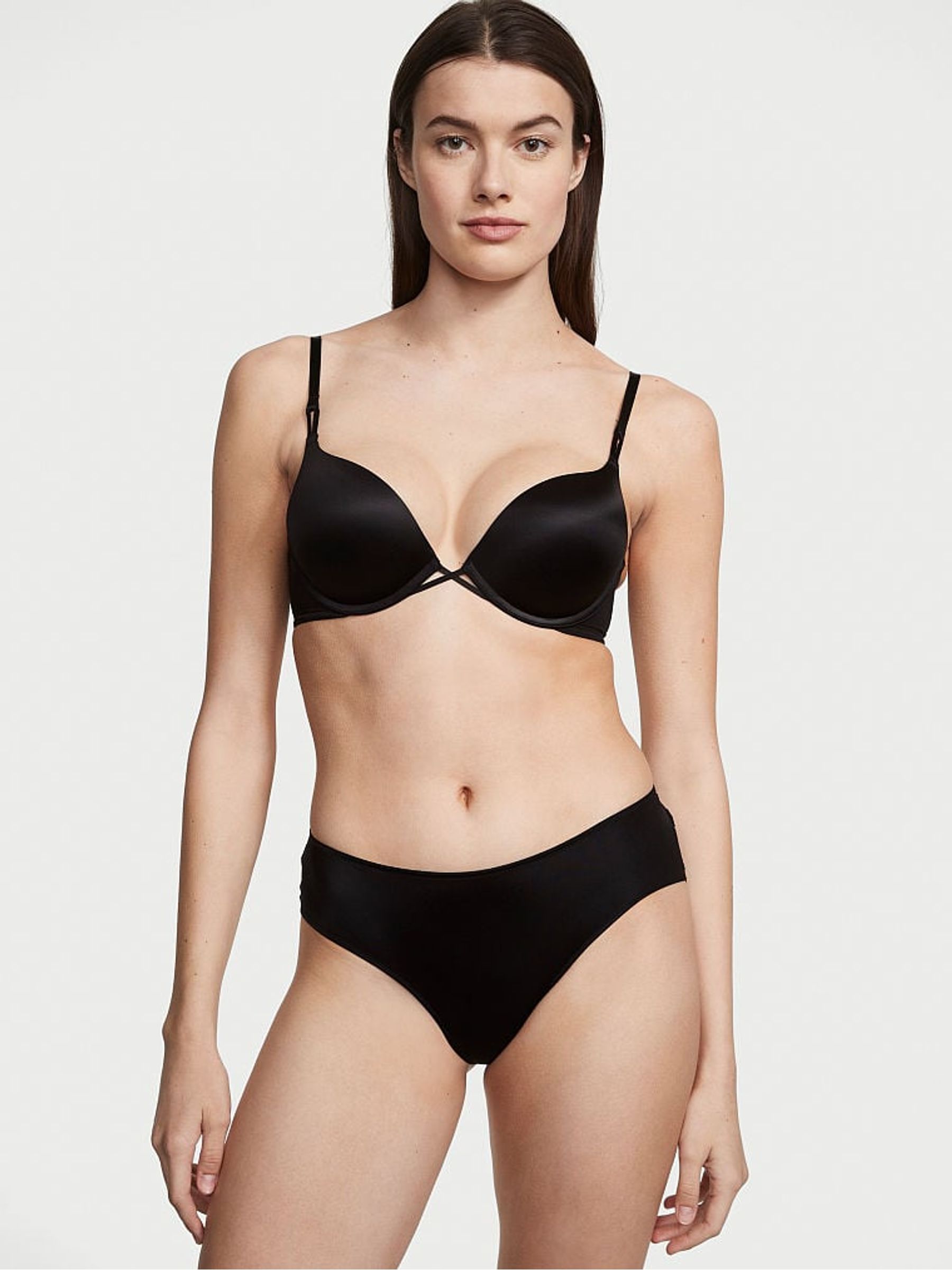 Black Smooth Back Cutout Cheeky Knickers - Image 1 of 3