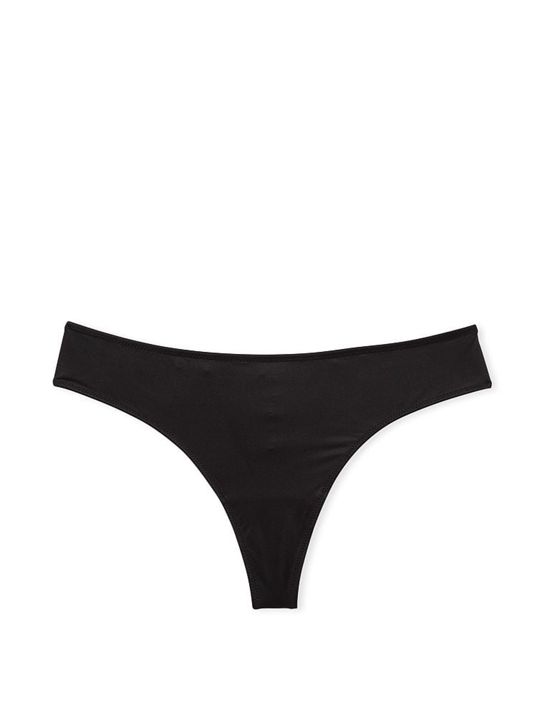 Black Smooth Thong Knickers - Image 3 of 3
