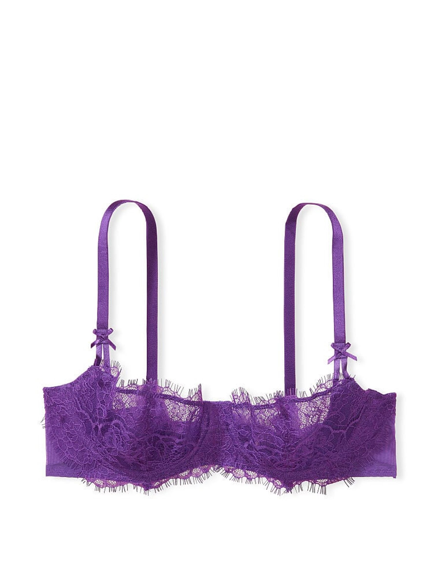 Violetta Purple Lace Unlined Balcony Bra - Image 3 of 3
