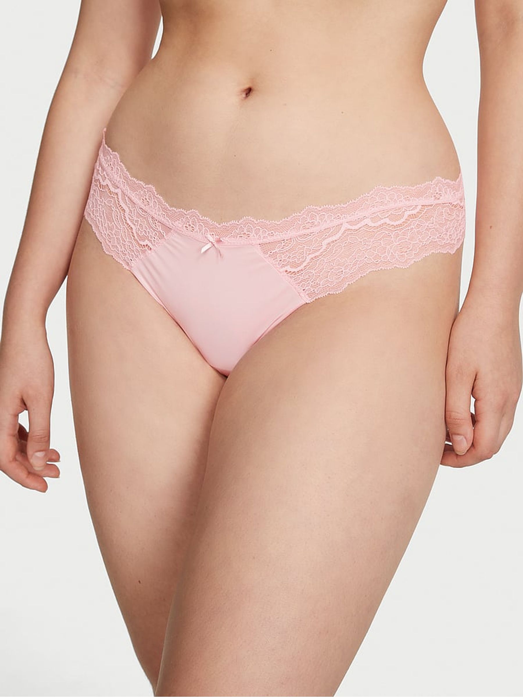 Pretty Blossom Pink Smooth Thong Knickers - Image 1 of 1