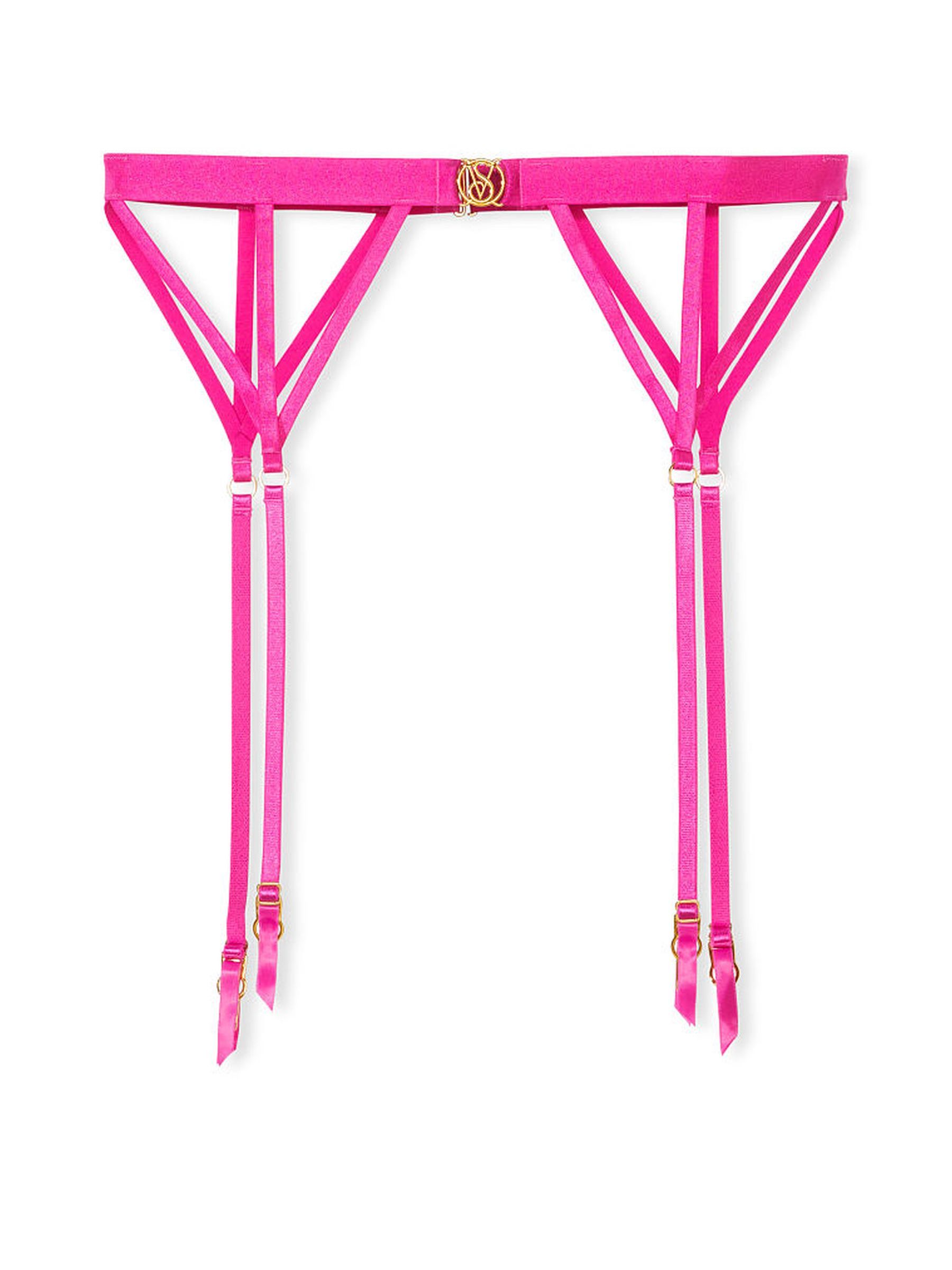 Fuchsia Frenzy Pink Lace Icon Suspenders - Image 1 of 2