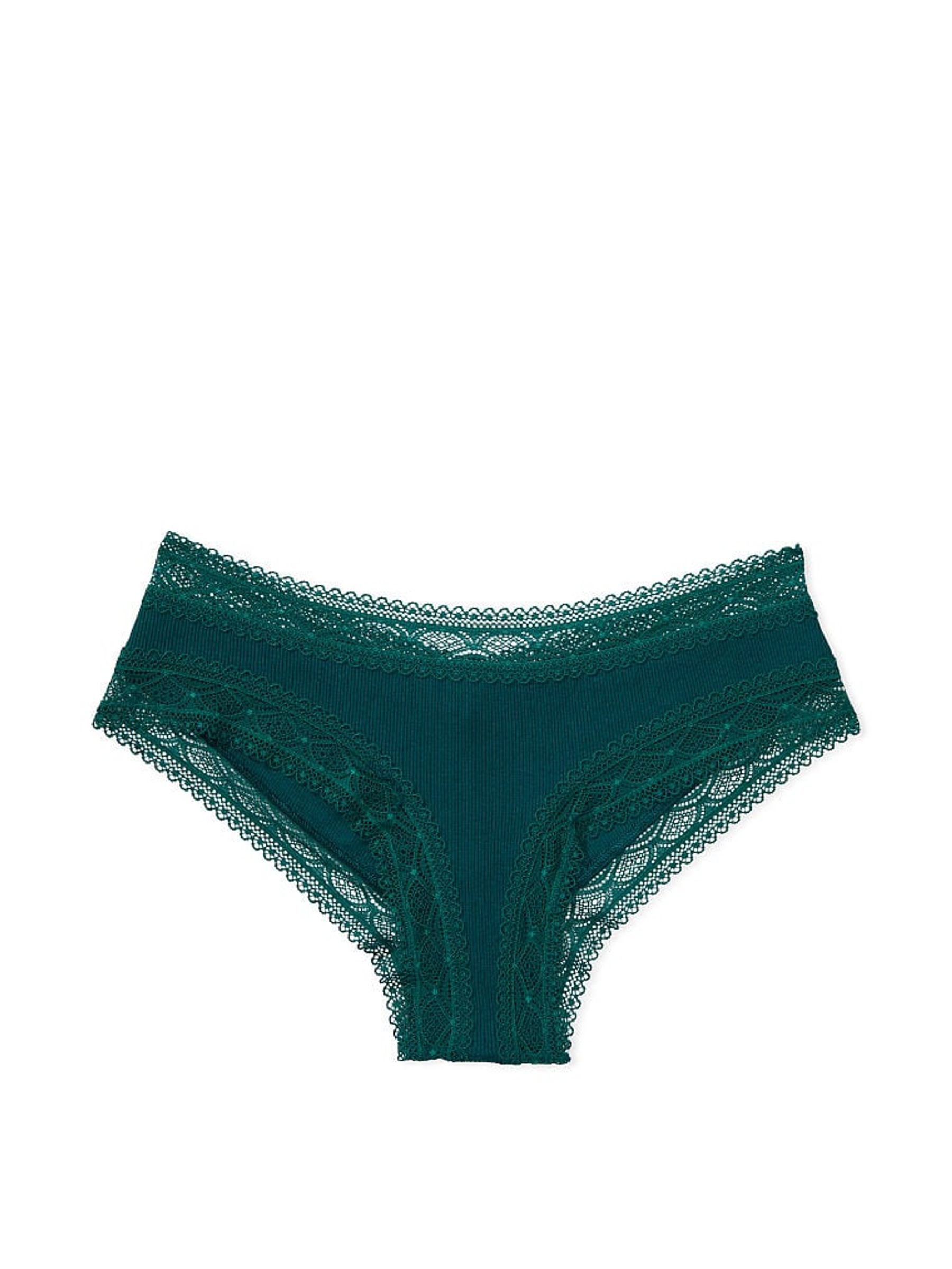 Black Ivy Green Geo Cheeky Lace Waist Knickers - Image 3 of 3
