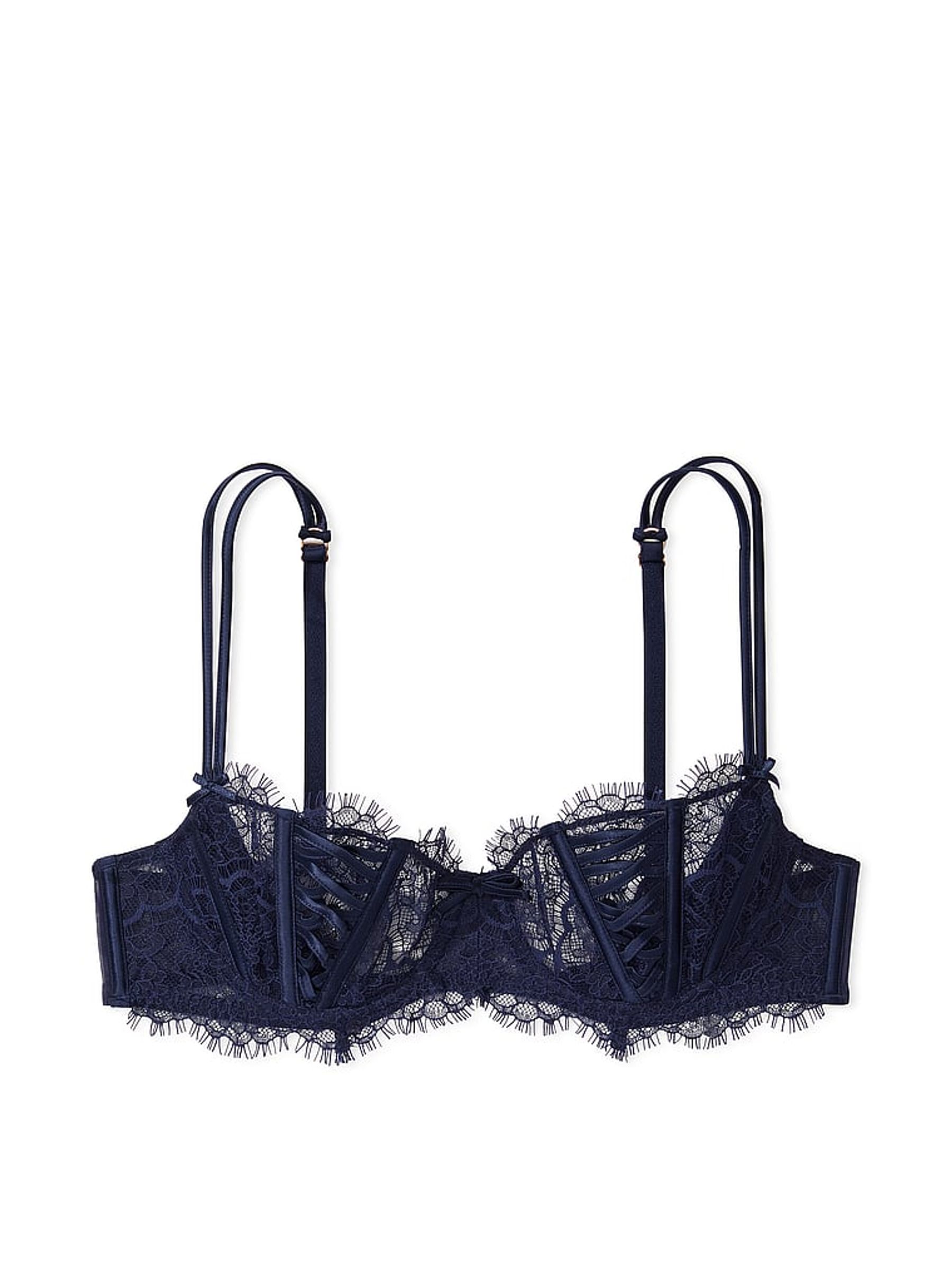 Ensign Navy Blue Lace Unlined Balcony Bra - Image 3 of 4