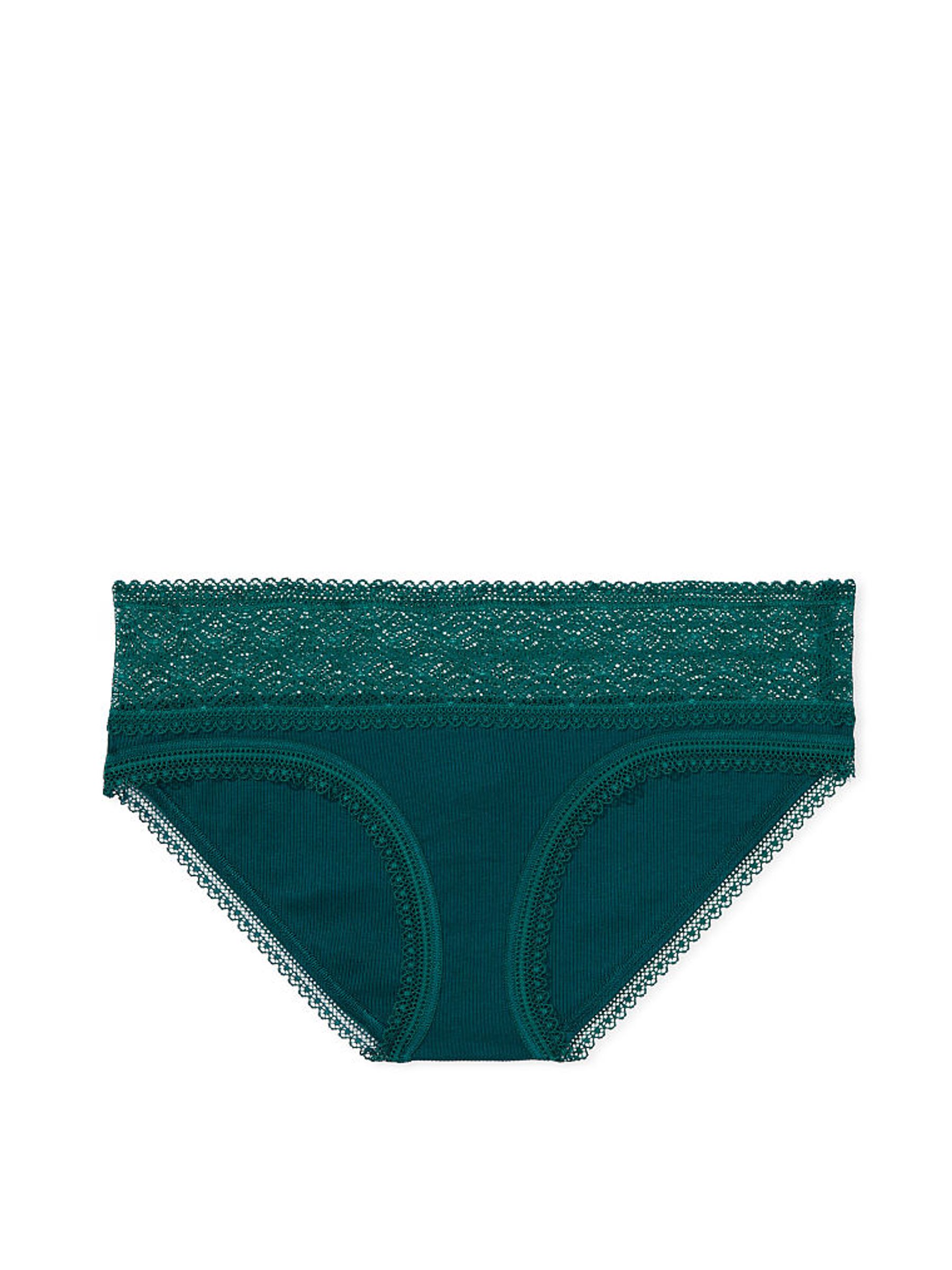 Black Ivy Green Geo Hipster Lace Waist Knickers - Image 3 of 3