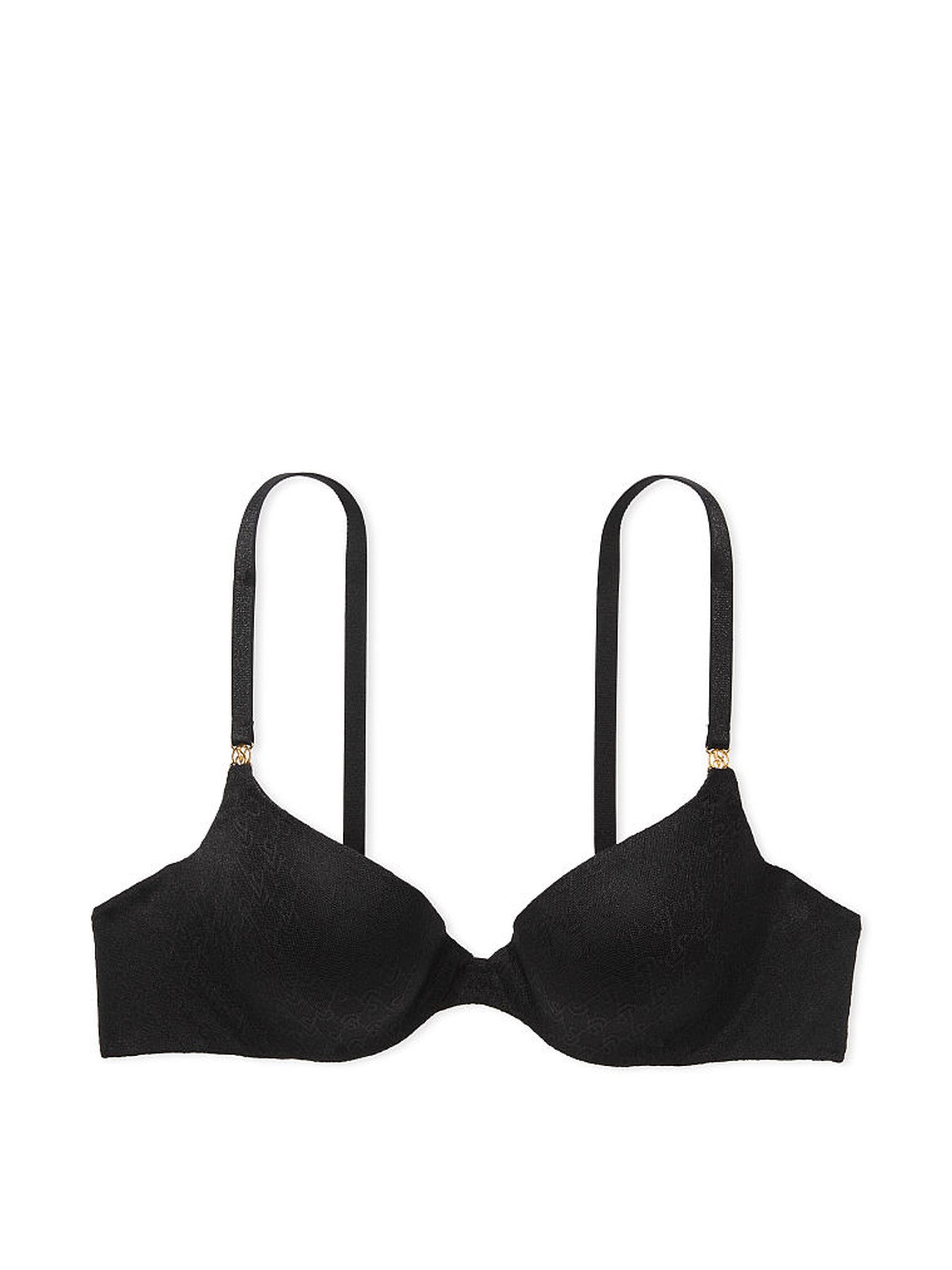 Black Lace Icon Push Up Demi Bra - Image 1 of 5