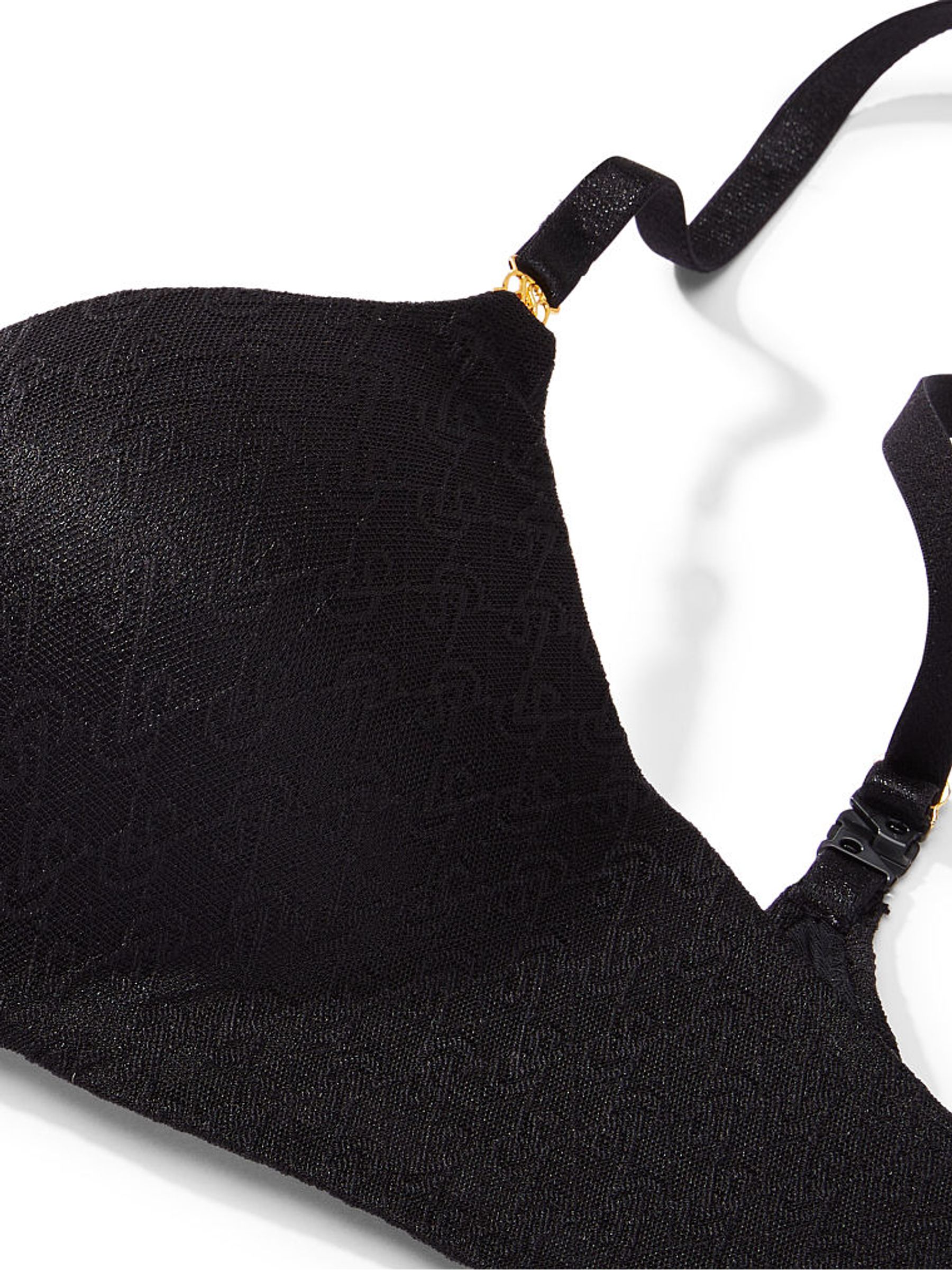 Black Lace Icon Push Up Demi Bra - Image 4 of 5