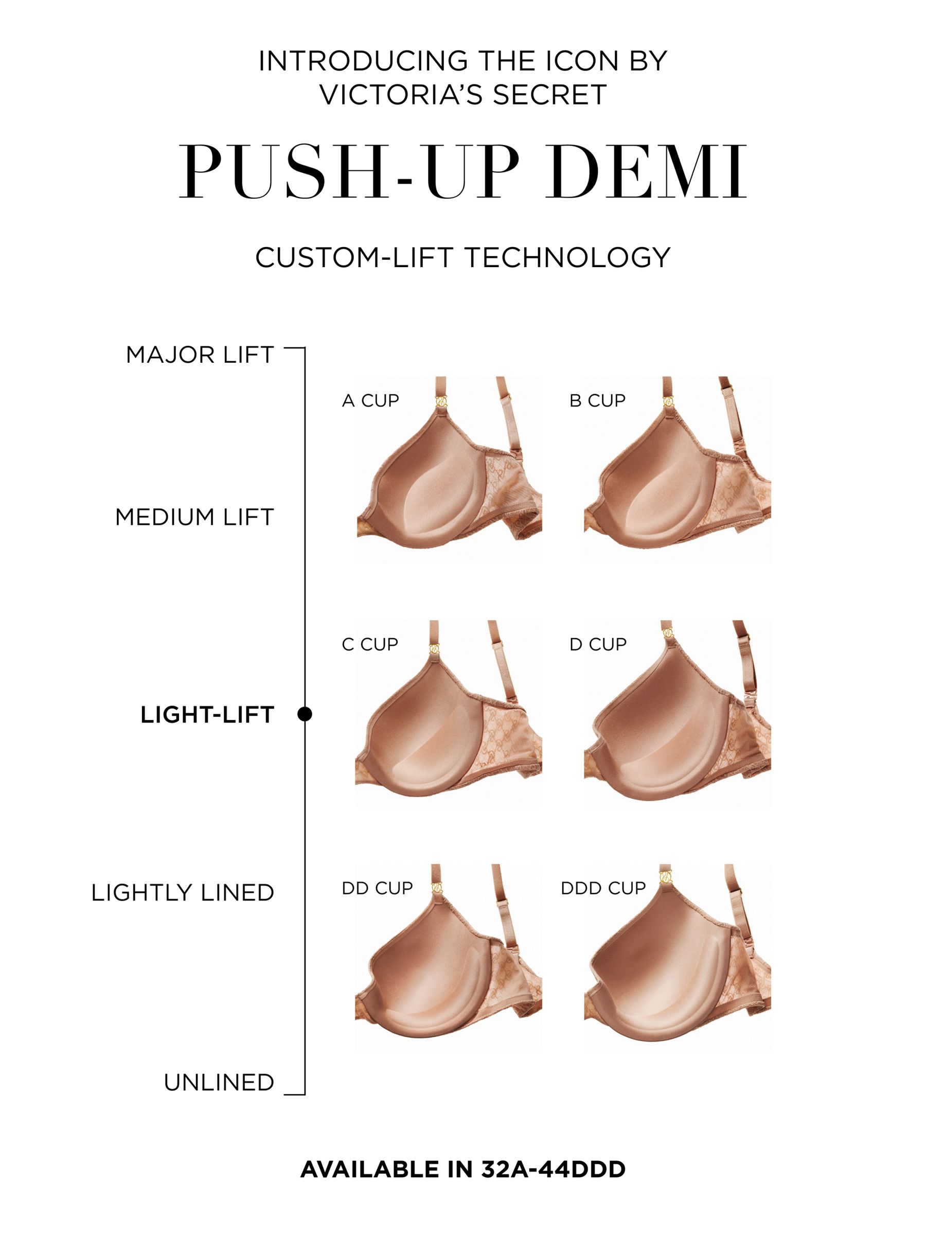 Black Lace Icon Push Up Demi Bra - Image 5 of 5