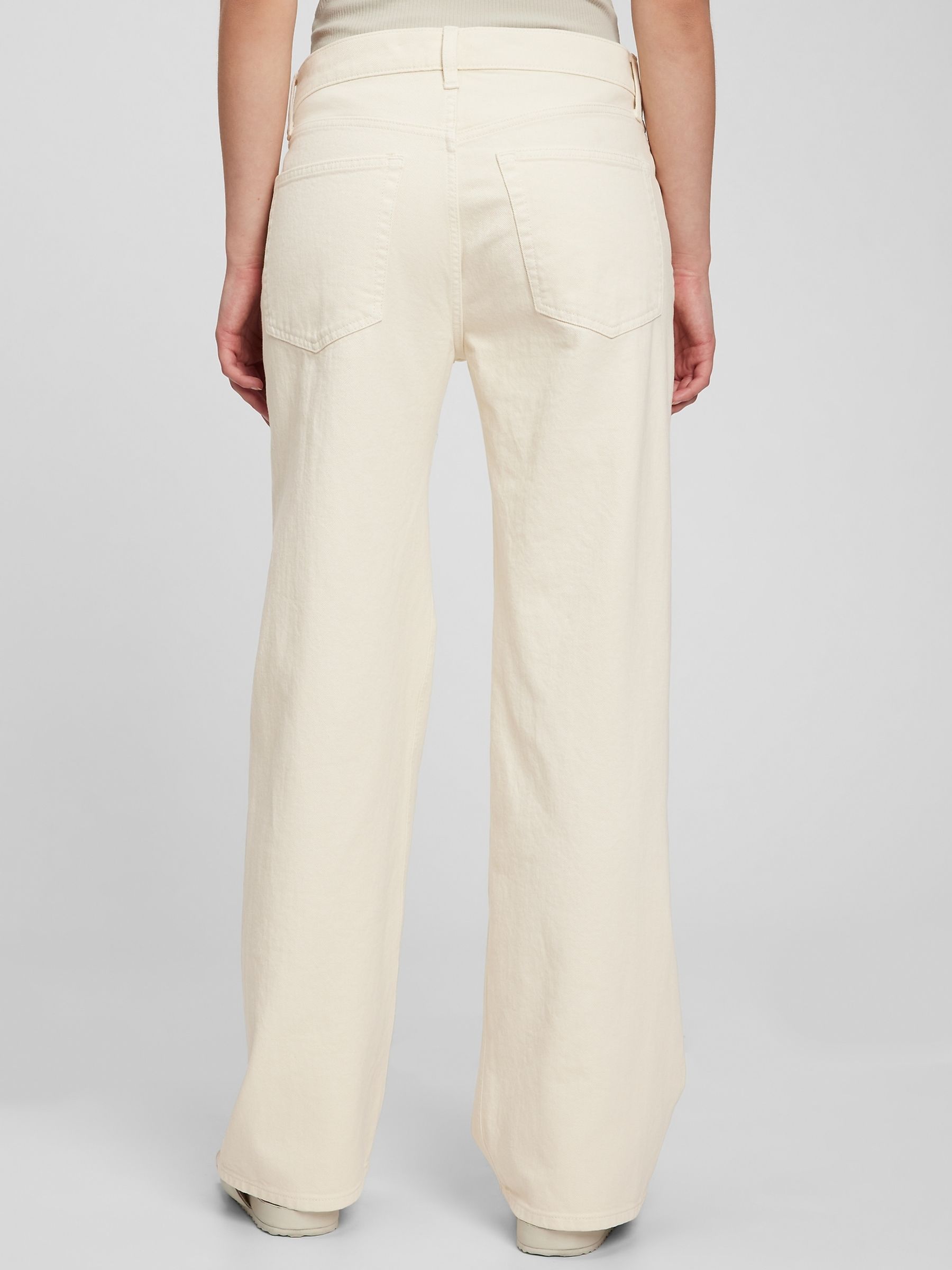 Cream Low Rise Jeans - Image 4 of 5