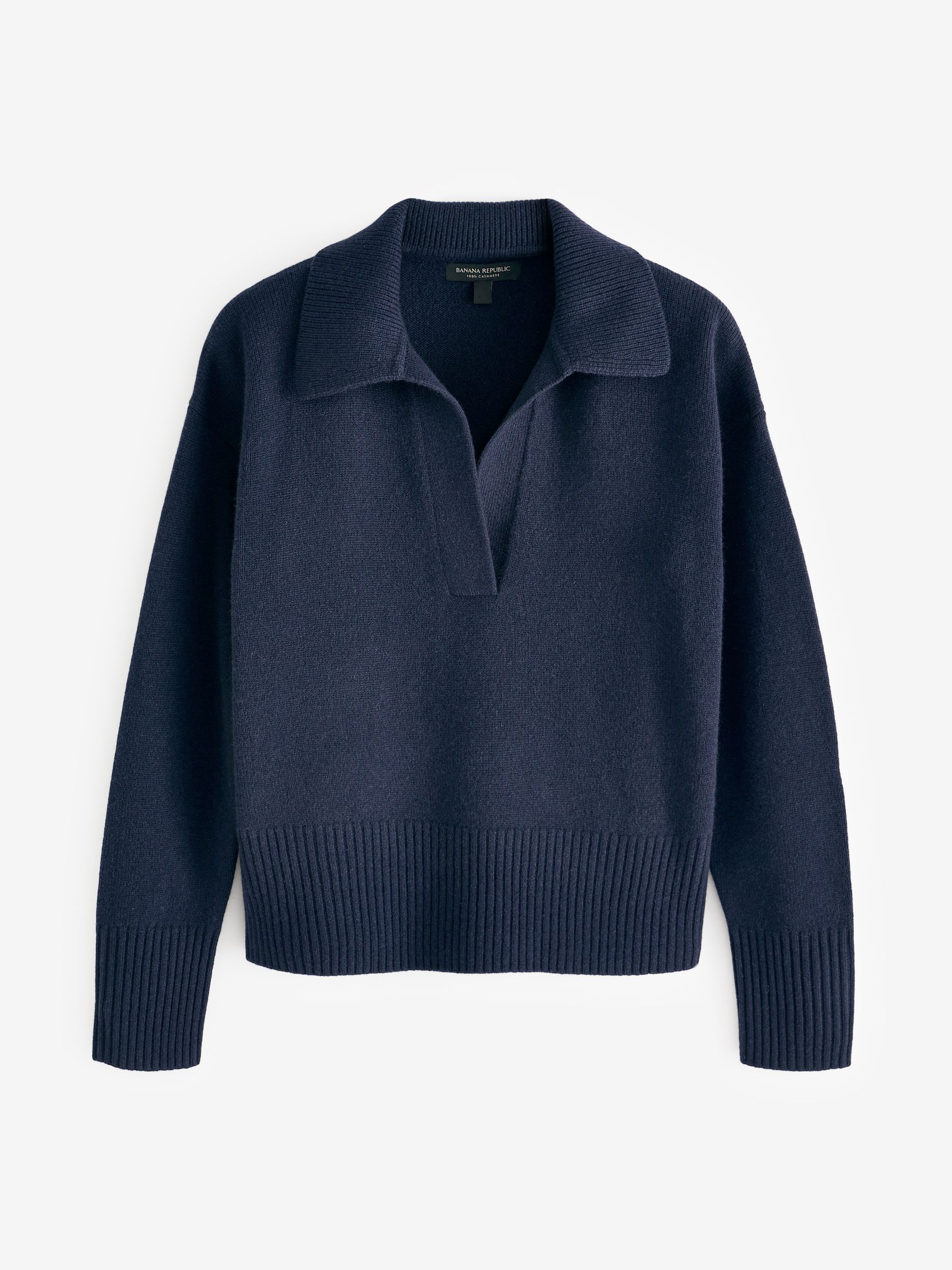Banana Republic Blue Luna Cashmere Jumper Polo - Image 2 of 2