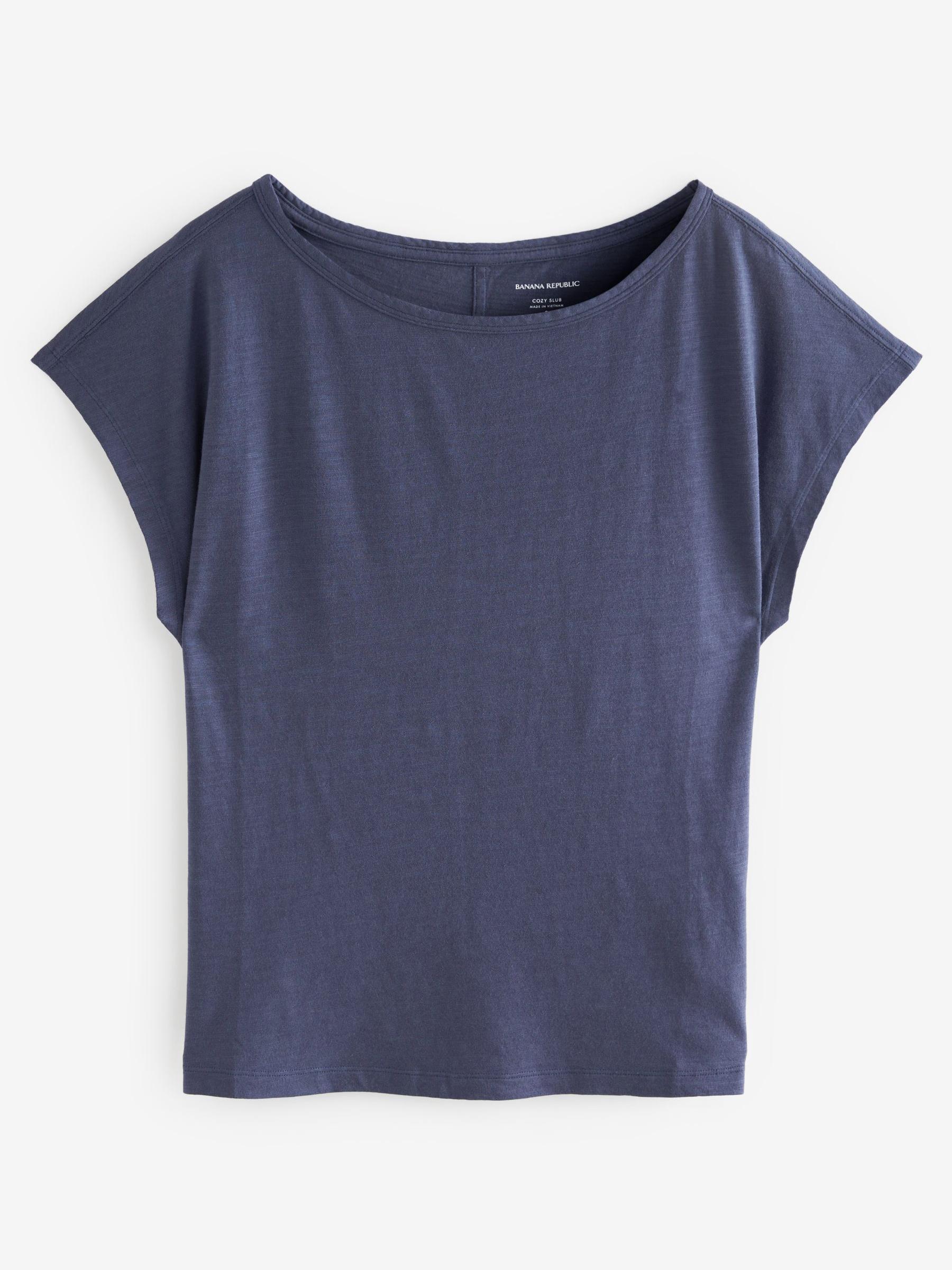 Banana Republic Blue Short Sleeve Crew Neck T-Shirt - Image 1 of 3