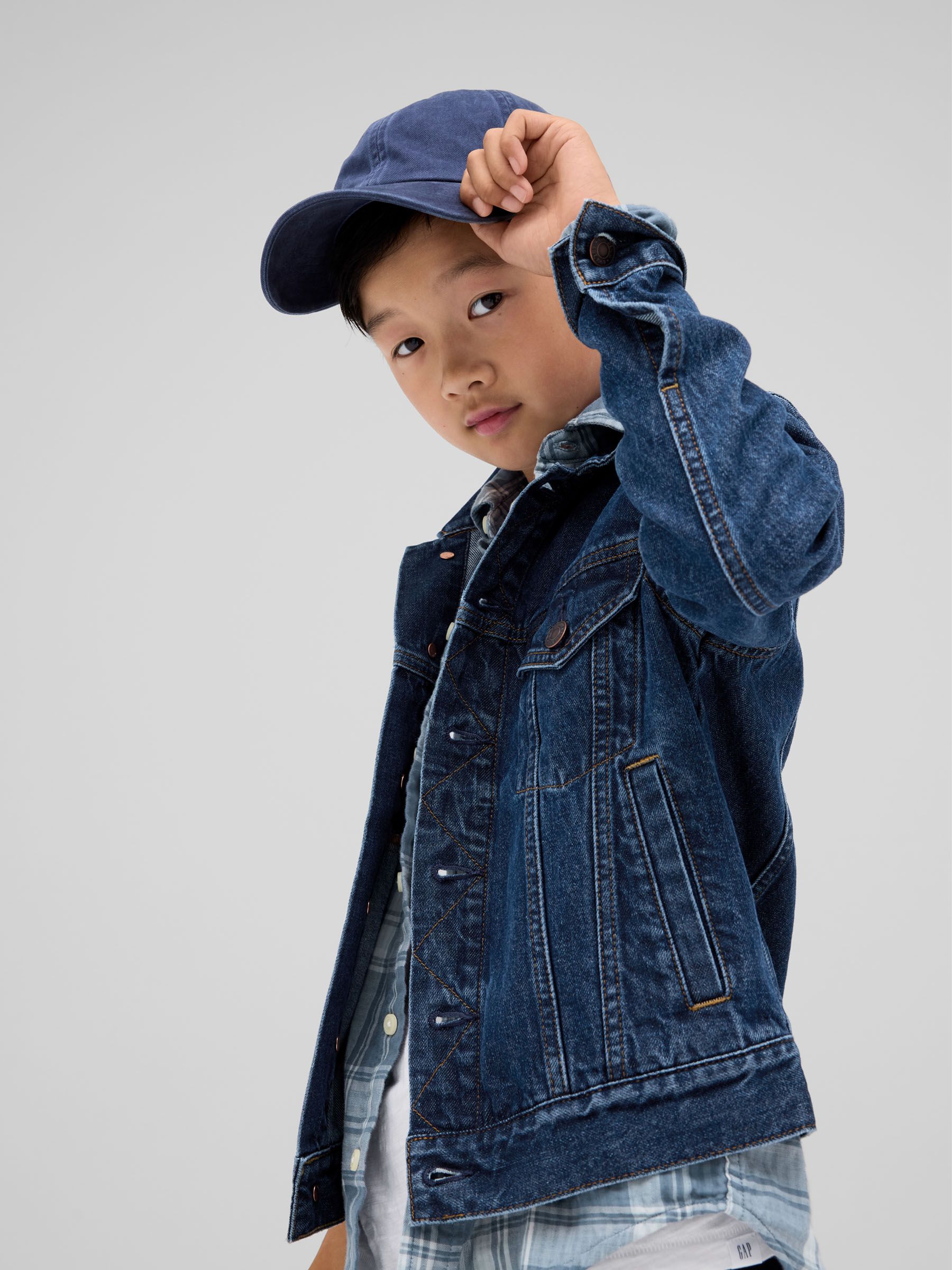 Blue Icon Denim Jacket (4-12yrs) - Image 1 of 3