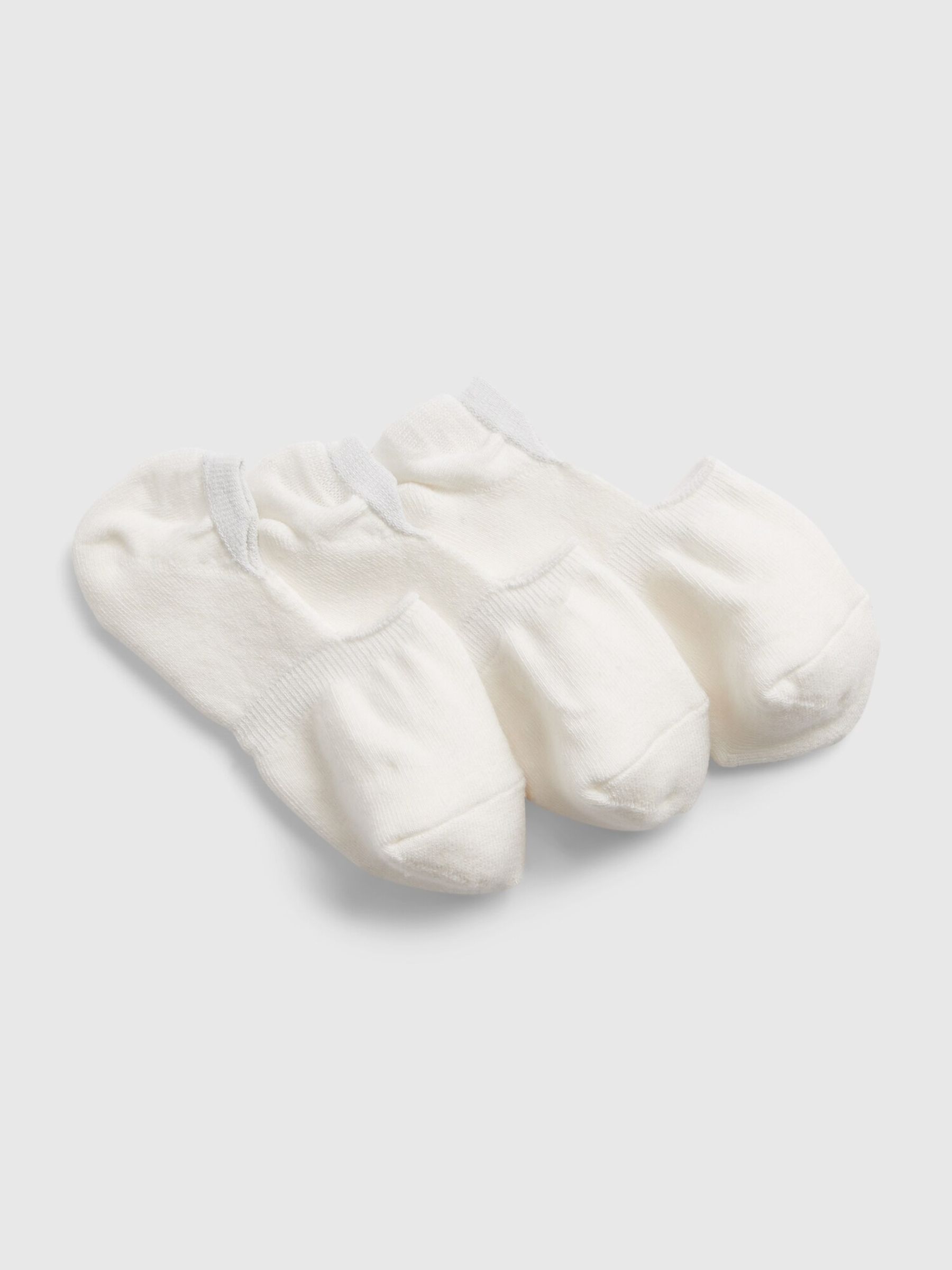 White No-Show Socks 3-Pack - Image 1 of 1