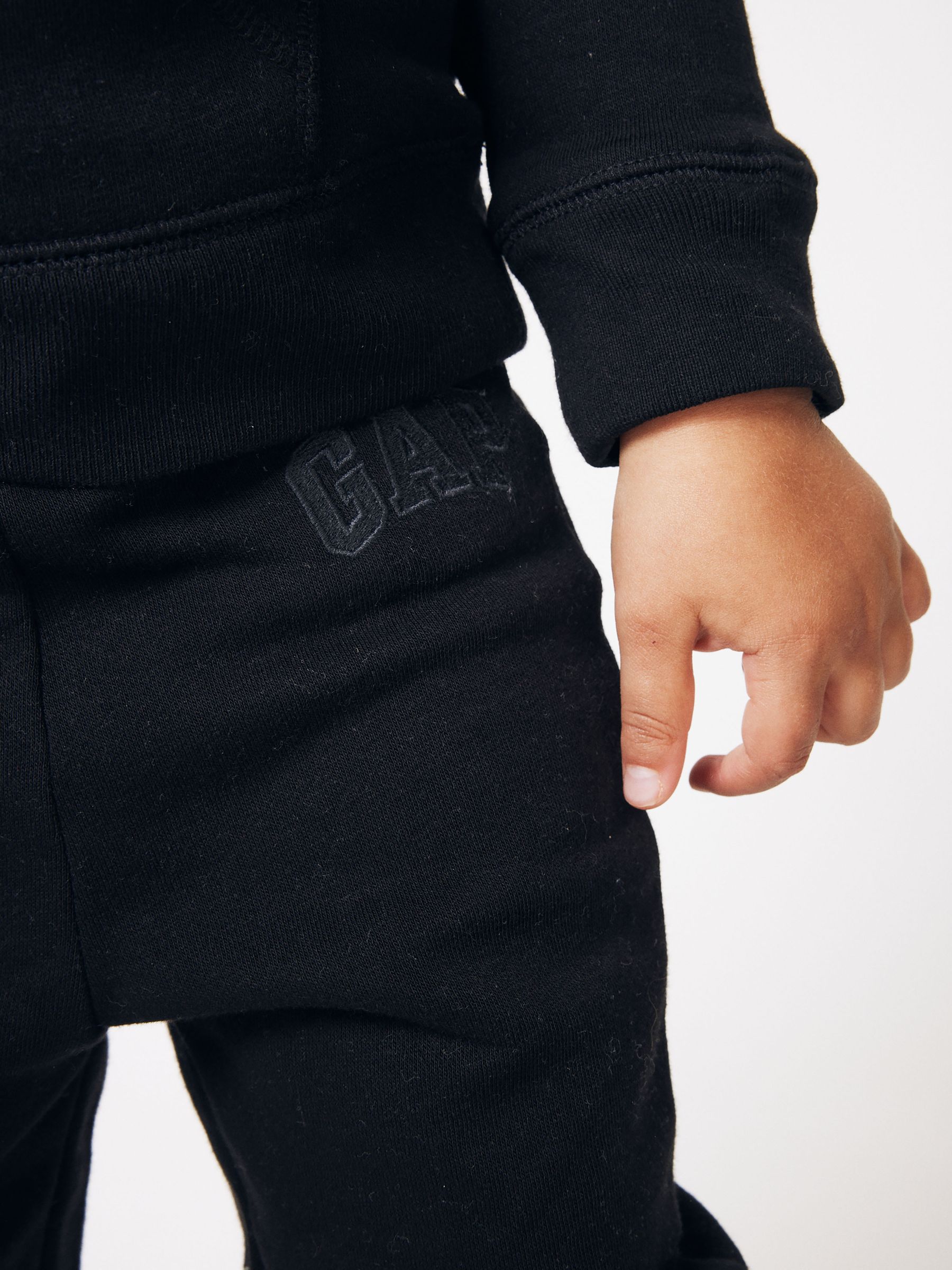 Black Logo Pull On Fleece-Lined Joggers (Newborn-5yrs) - Image 5 of 6