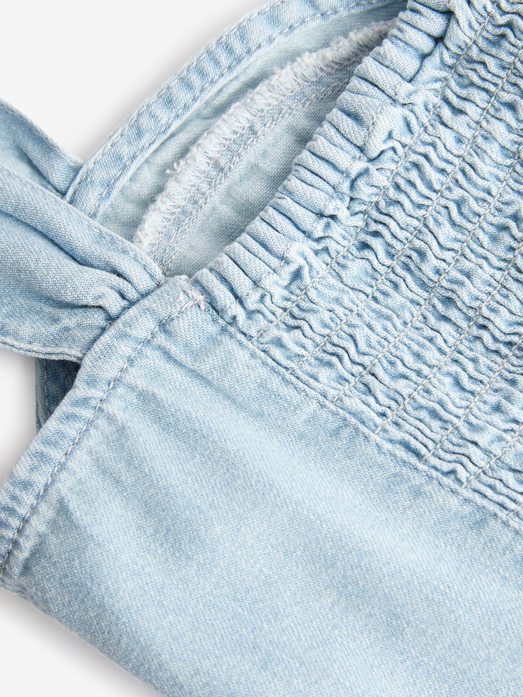 Blue Sweetheart Denim Sleeveless Mini Dress - Image 4 of 5