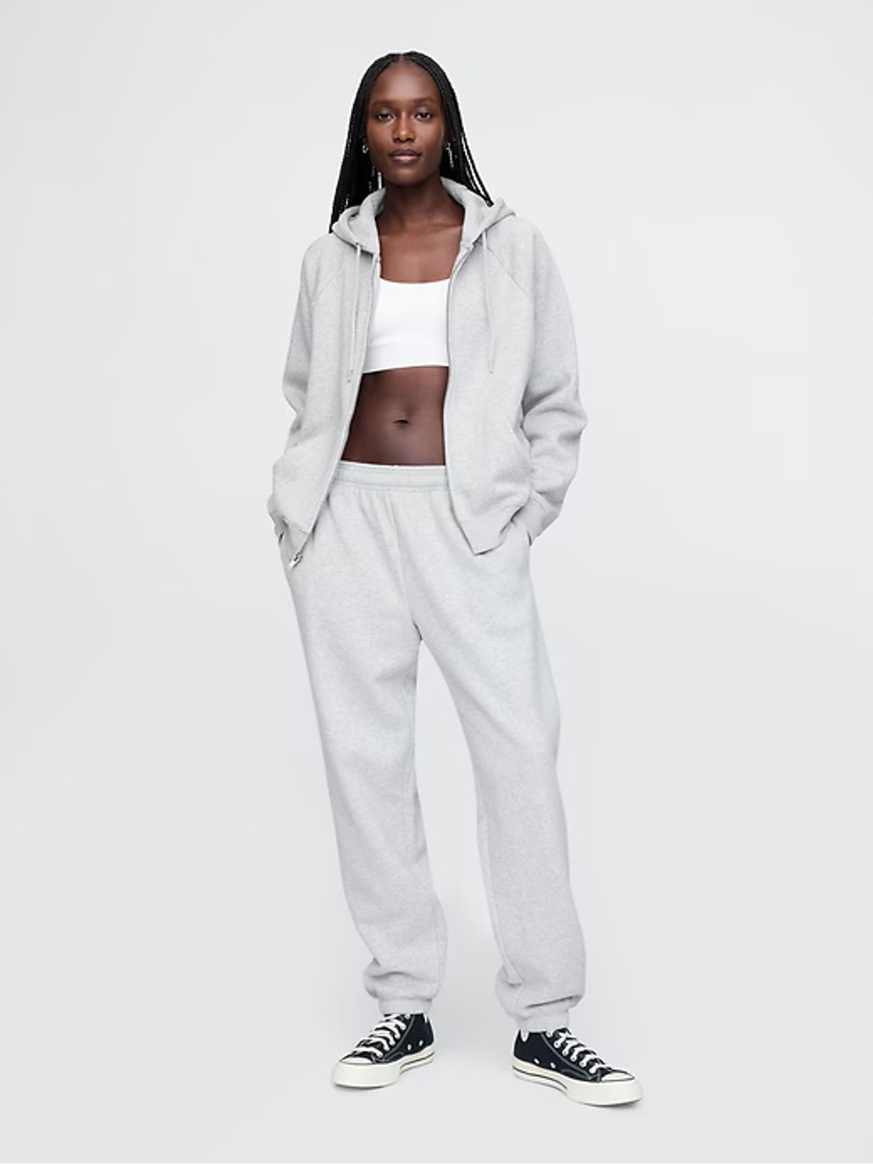 Grey Vintage Soft Fleece-Lined Joggers - Image 2 of 8