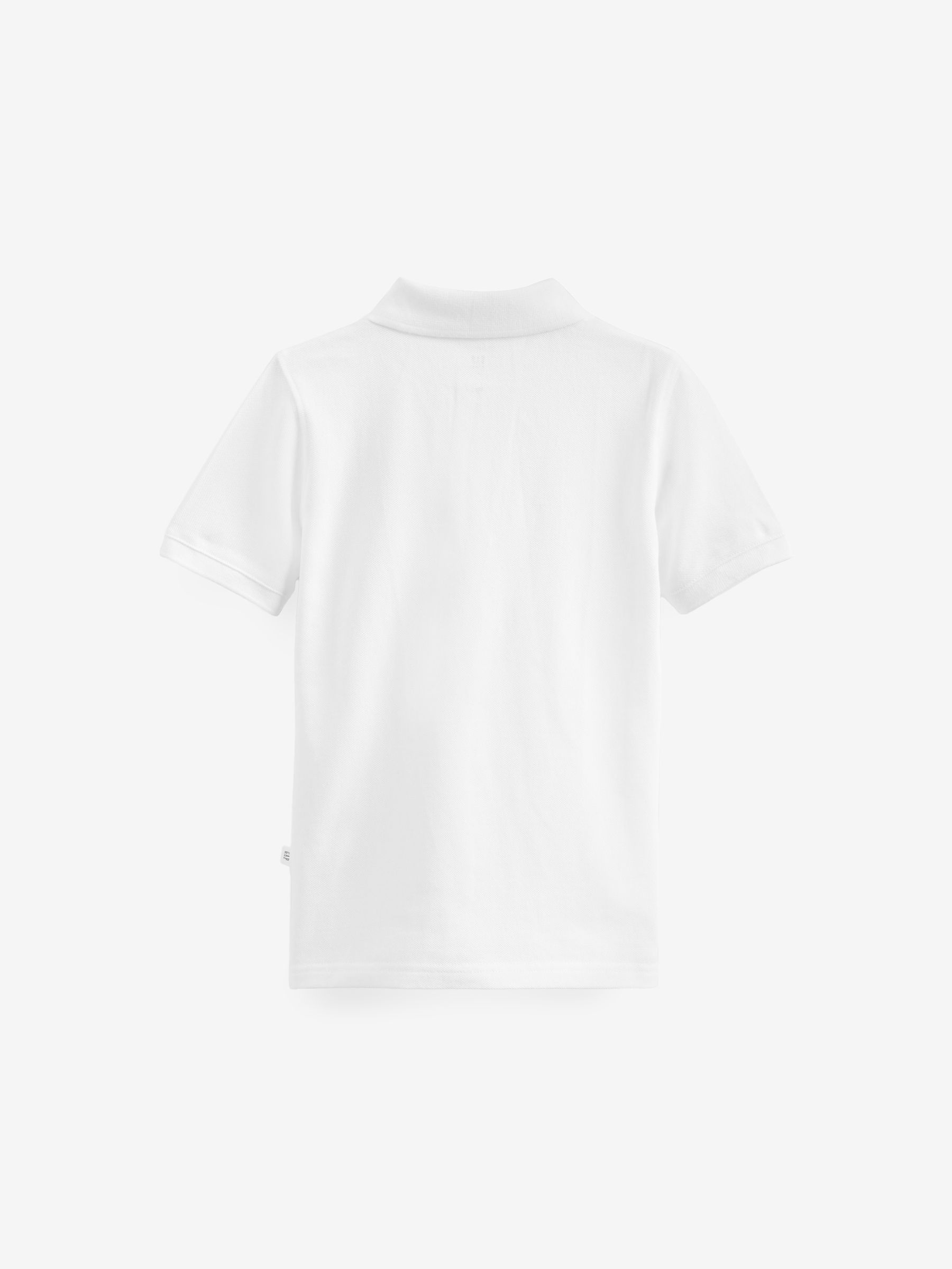White Logo Short Sleeve Polo Shirt (4-13yrs) - Image 2 of 4