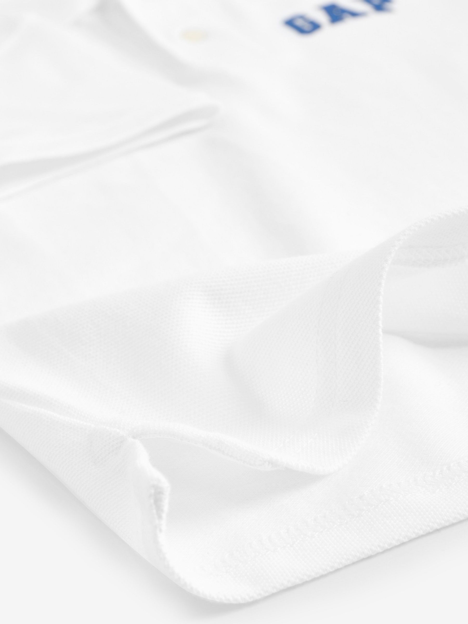 White Logo Short Sleeve Polo Shirt (4-13yrs) - Image 4 of 4