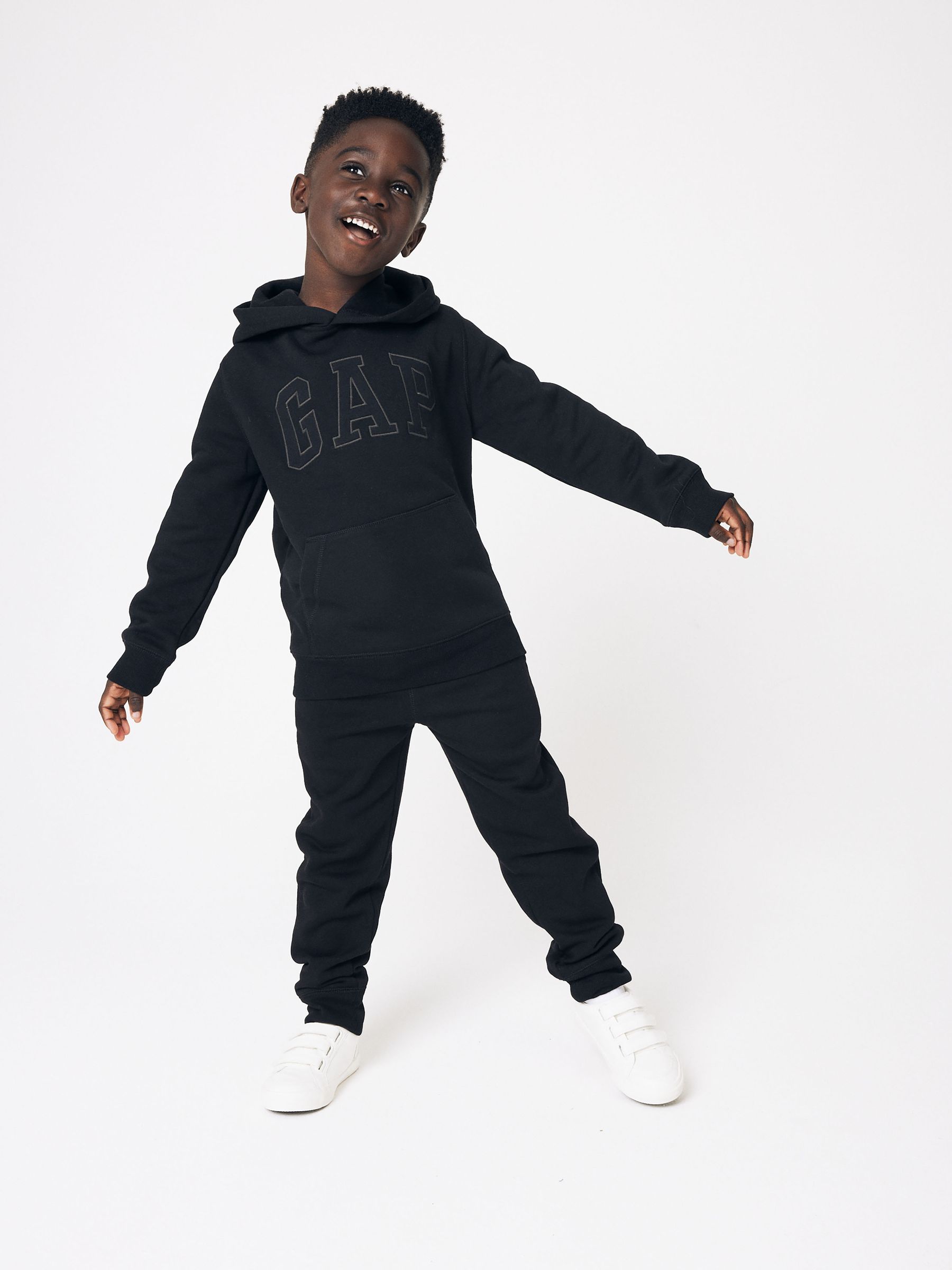 Black Logo Overhead Hoodie (4-13yrs) - Image 3 of 10