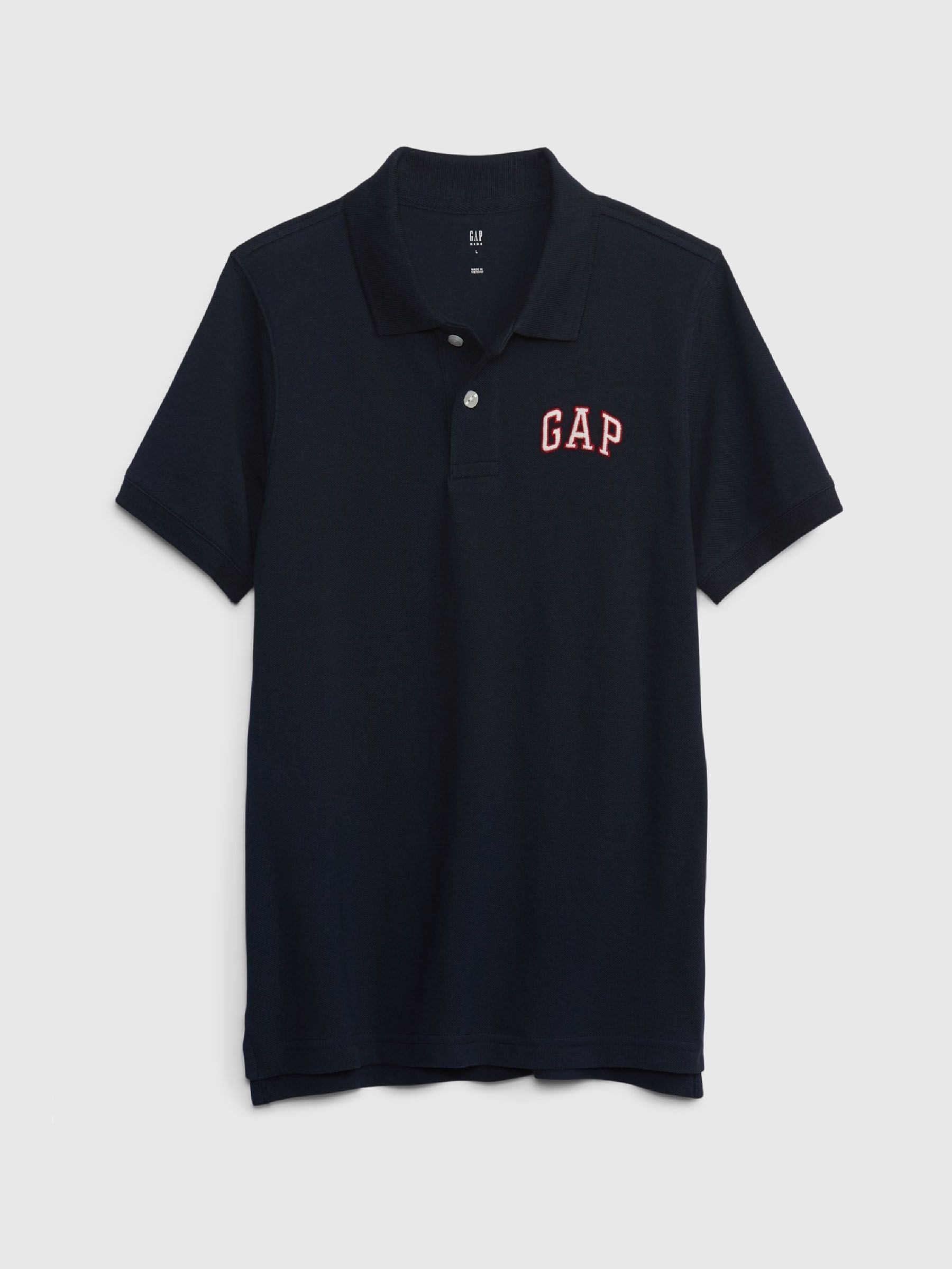 Navy Blue Logo Short Sleeve Polo Shirt (4-13yrs) - Image 1 of 2
