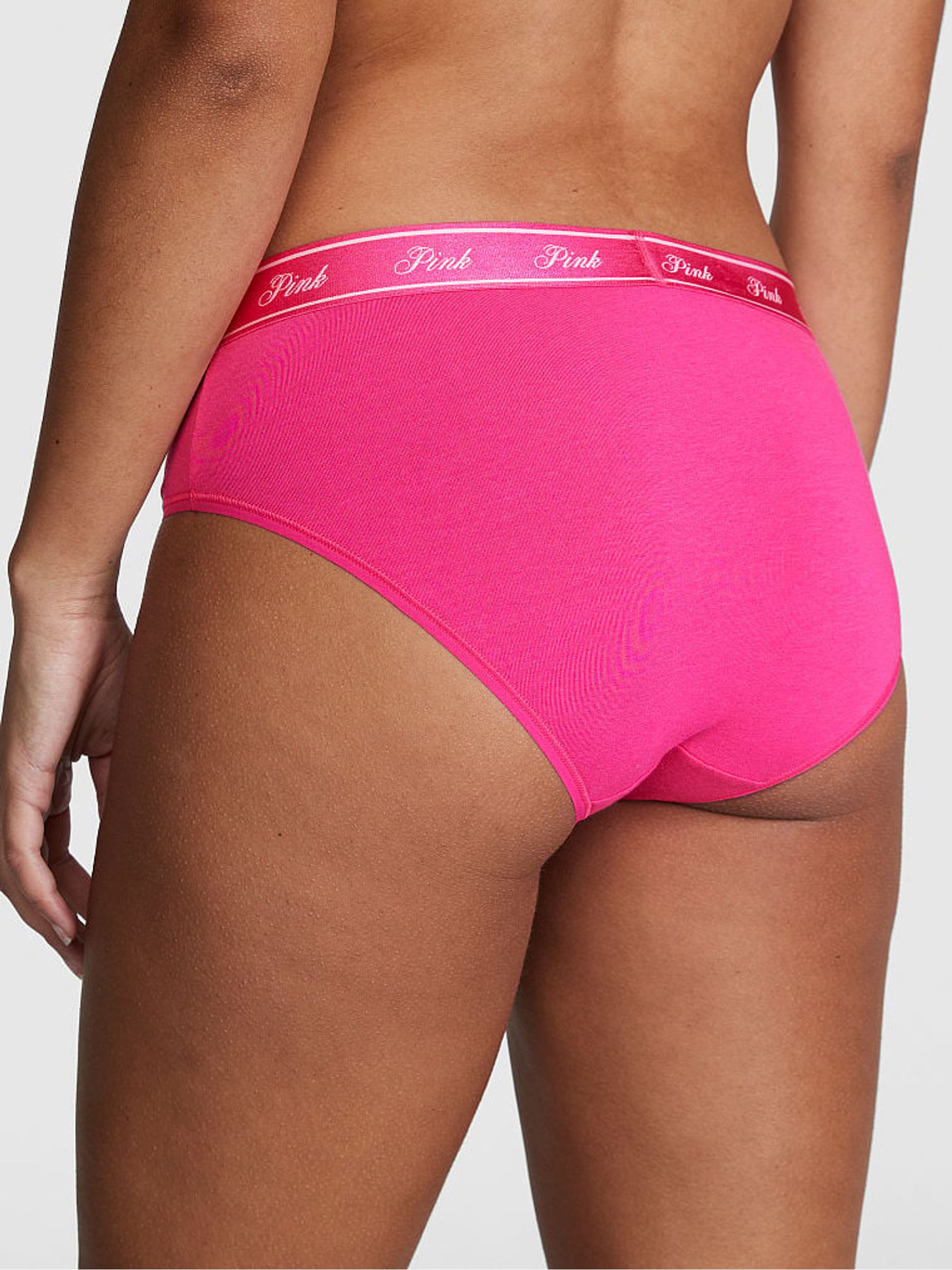 Enchanted Pink Cotton Logo Hipster Knickers - Image 2 of 3