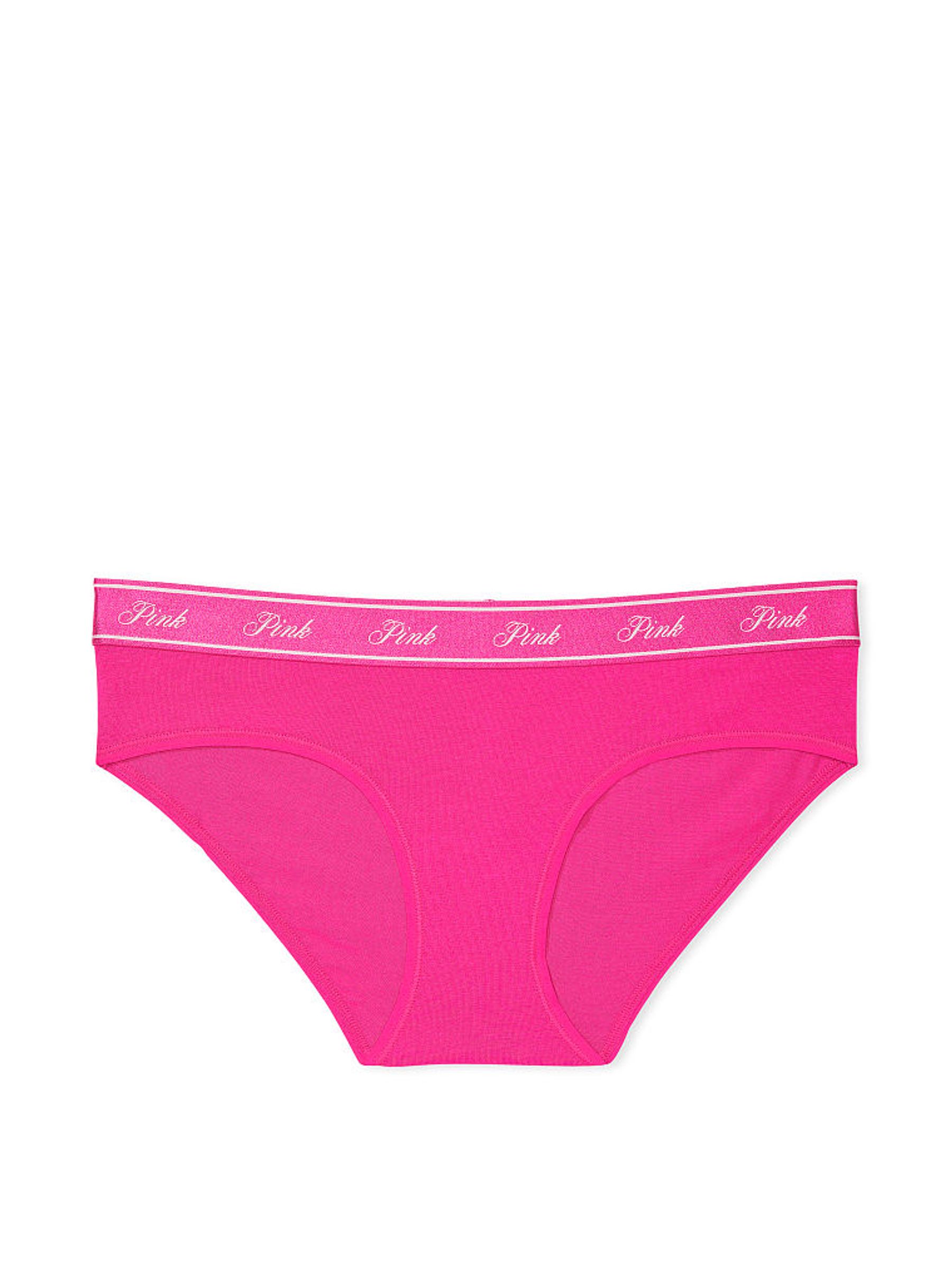 Enchanted Pink Cotton Logo Hipster Knickers - Image 3 of 3
