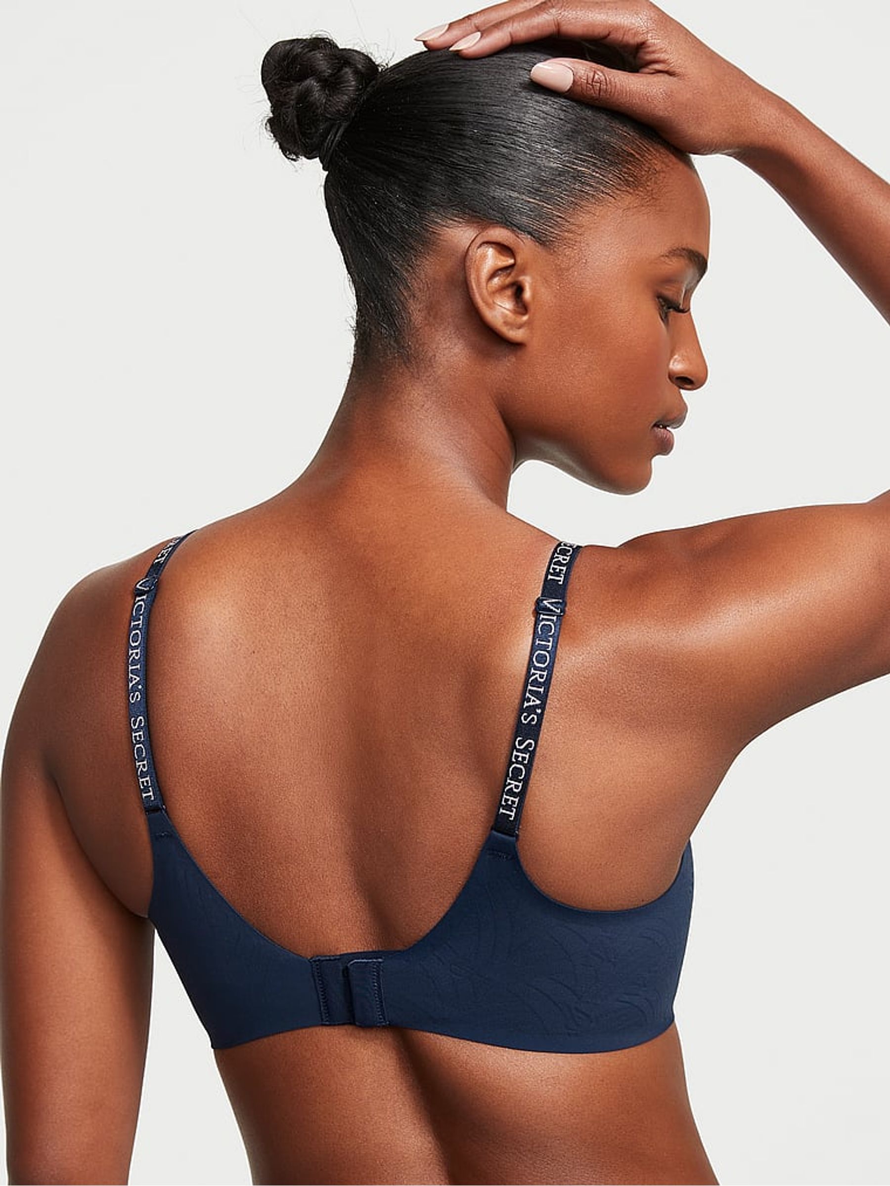 Noir Navy Blue Silicone Lightly Lined Lounge Bralette - Image 2 of 3
