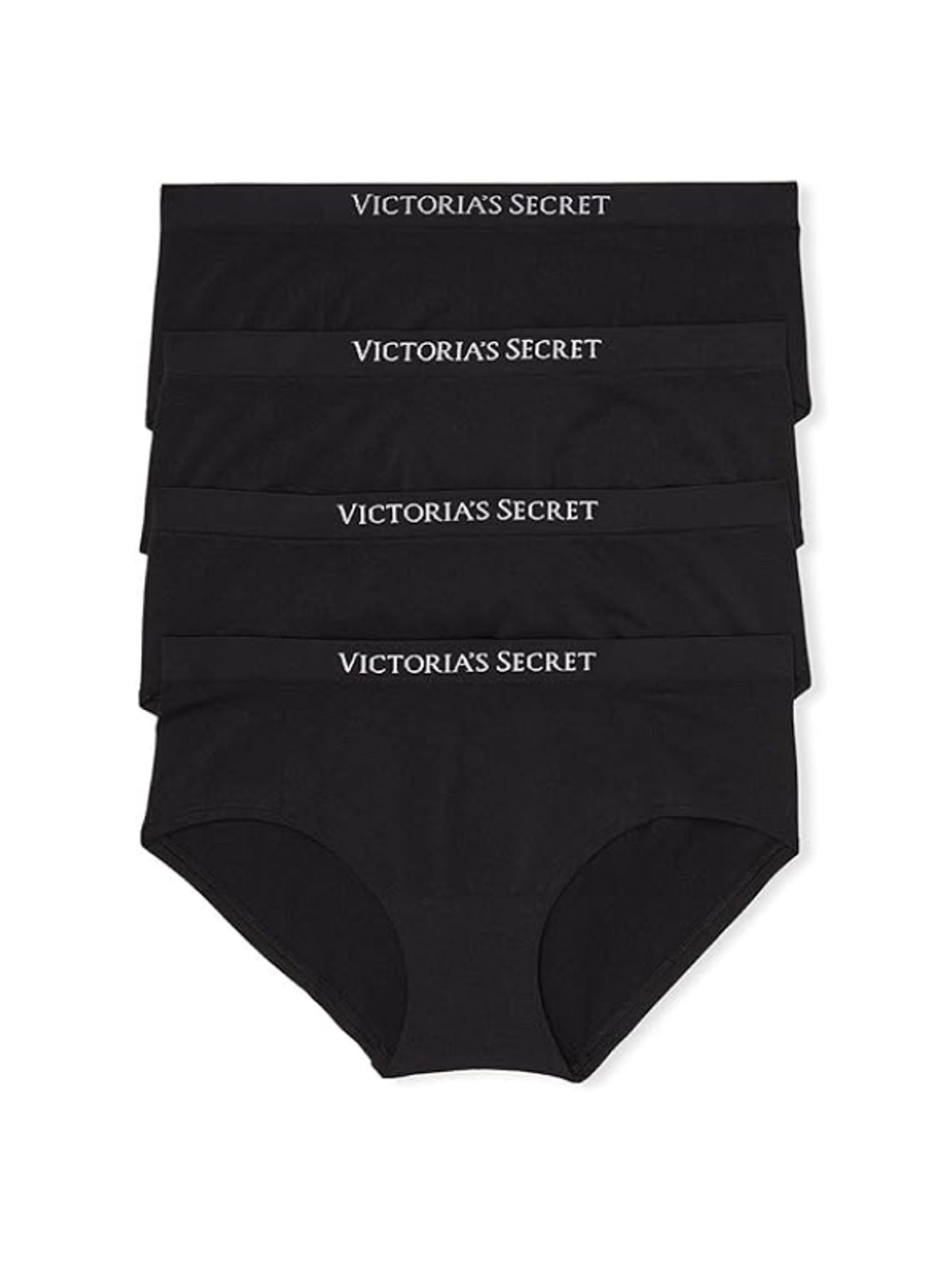 Black Hipster Logo 4 Pack Knickers - Image 1 of 1