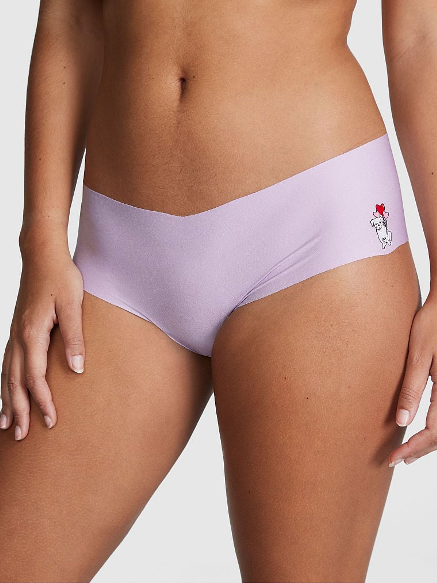 Pastel Lilac Purple Dog No Show Cheeky Knickers - Image 1 of 1
