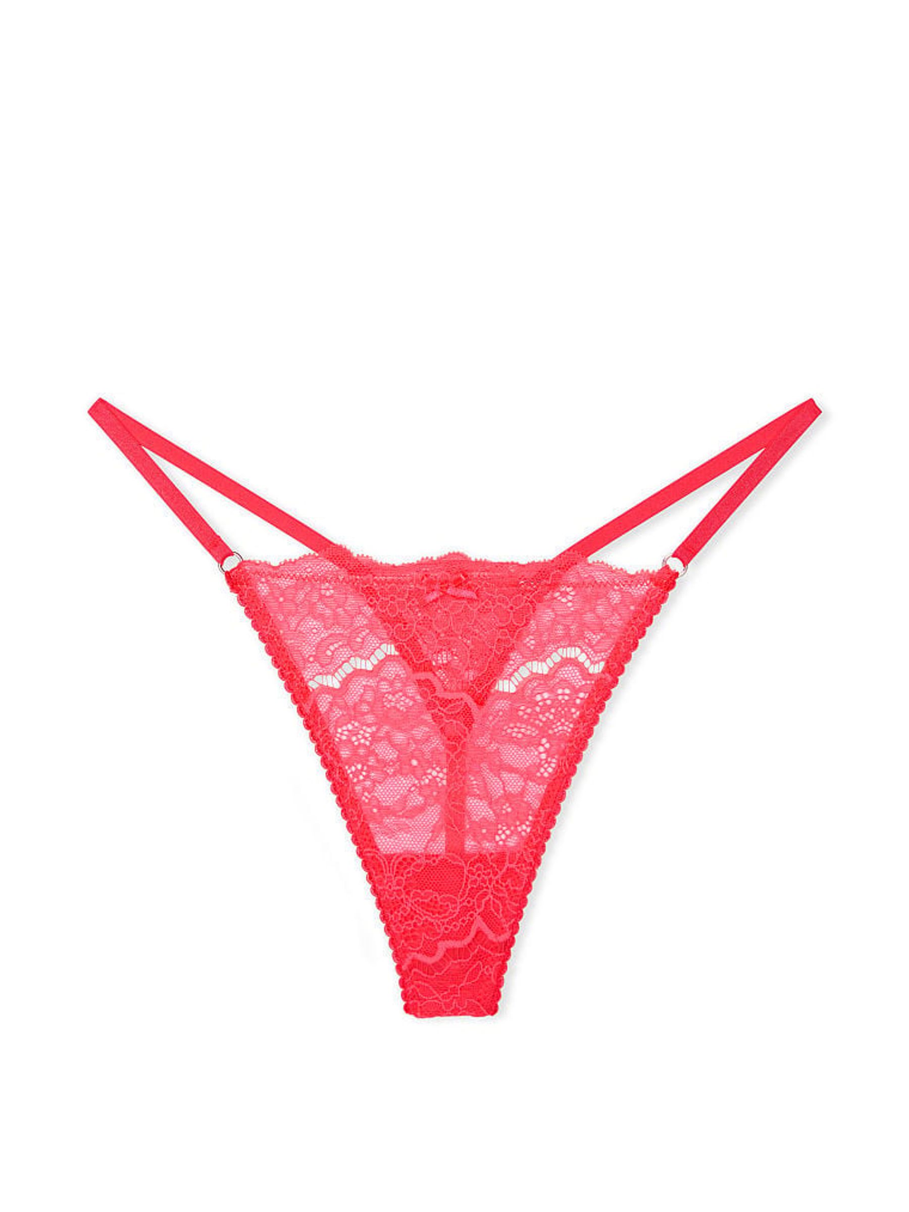 Hottie Pink Lace G String Knickers - Image 3 of 3