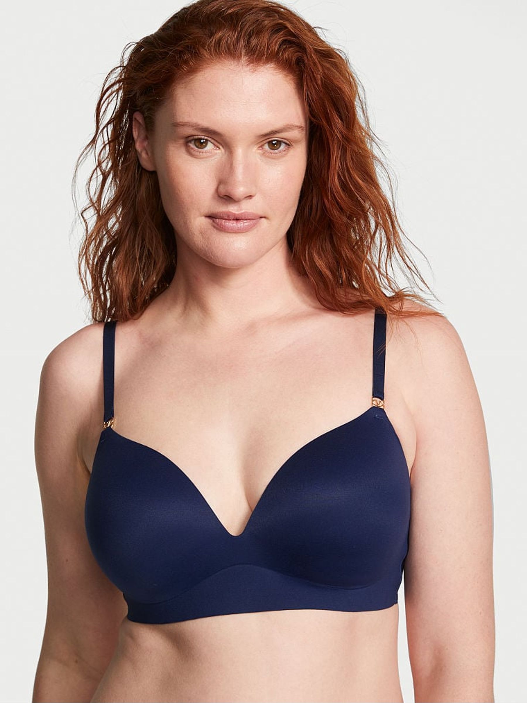 Ensign Navy Blue Smooth Non Wired Push Up Bra - Image 1 of 3